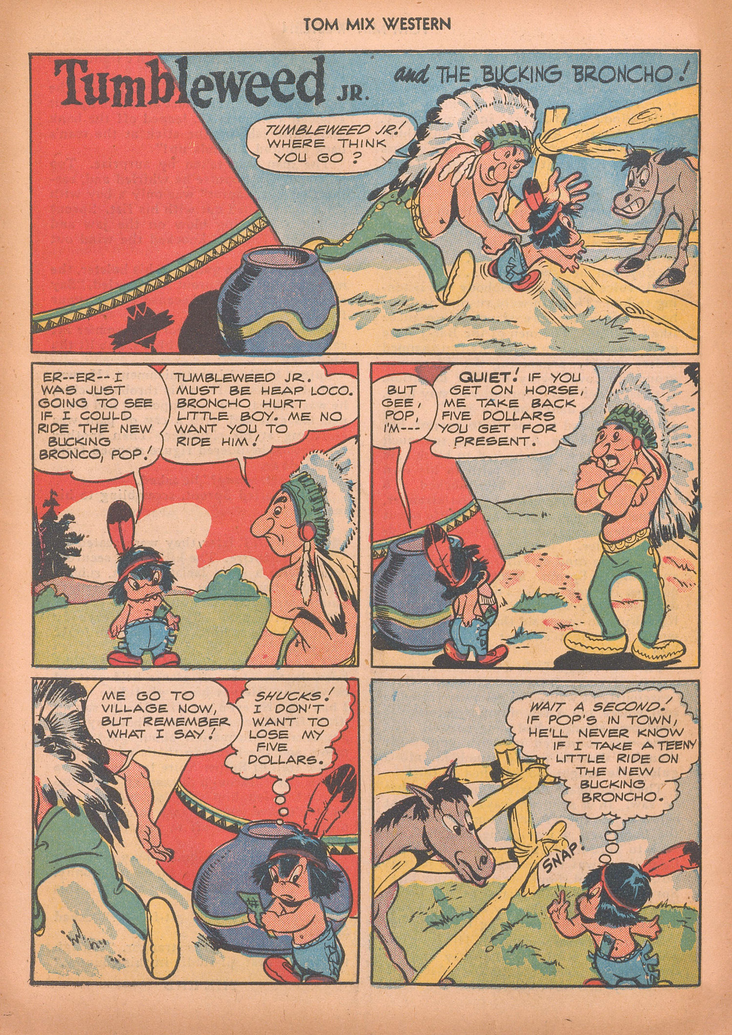 Read online Tom Mix Western (1948) comic -  Issue #9 - 34