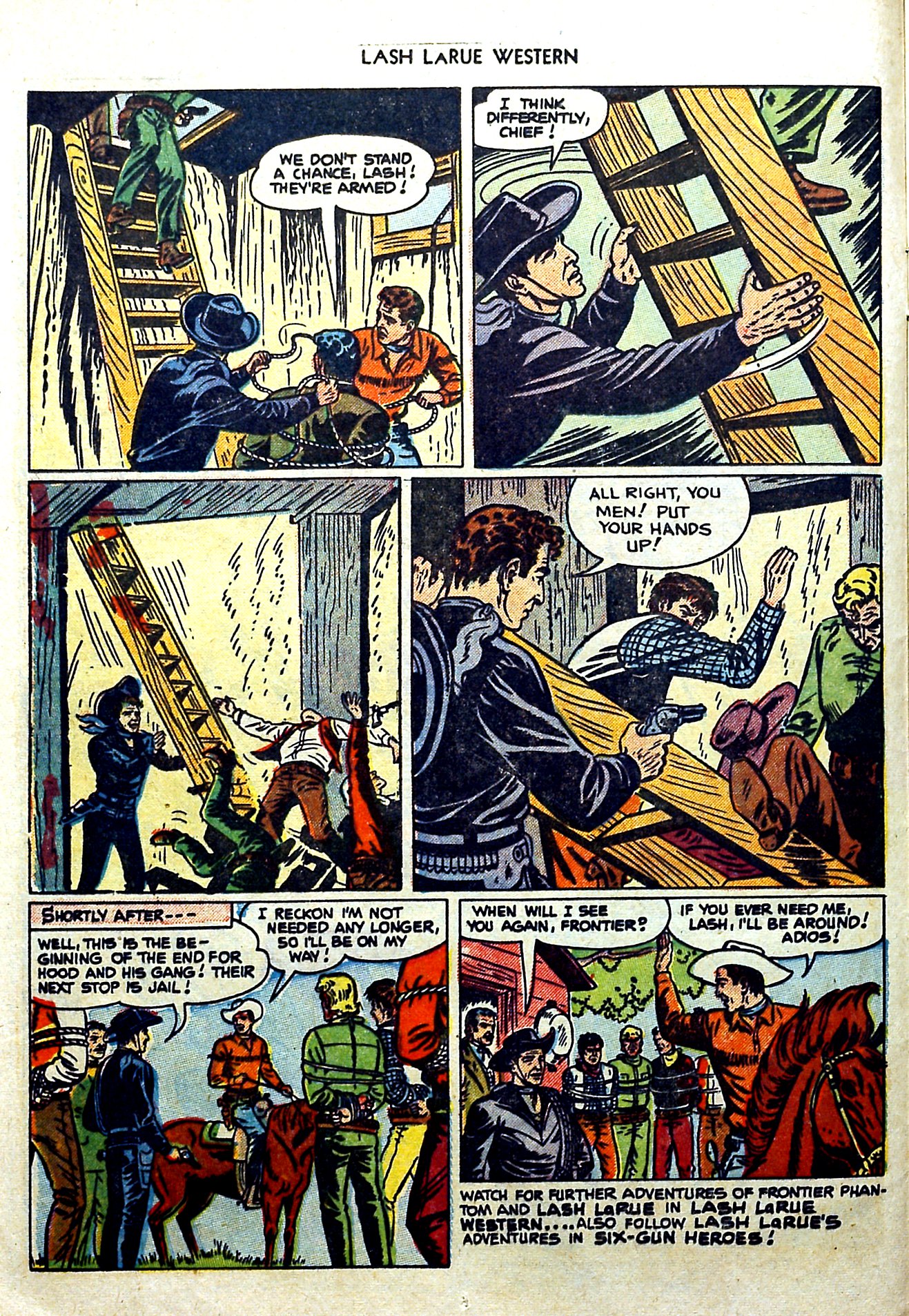 Read online Lash Larue Western (1949) comic -  Issue #57 - 12