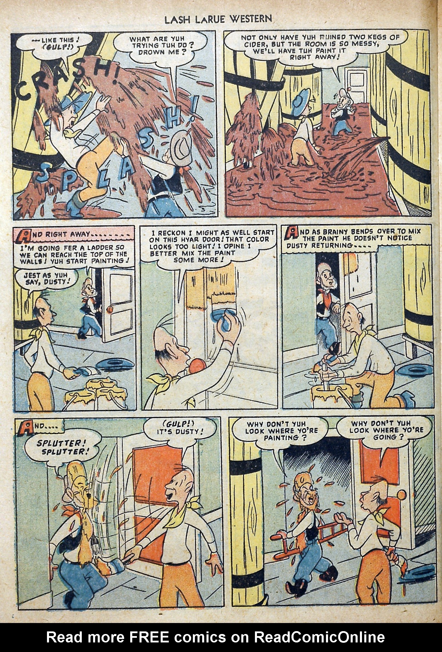 Read online Lash Larue Western (1949) comic -  Issue #3 - 24