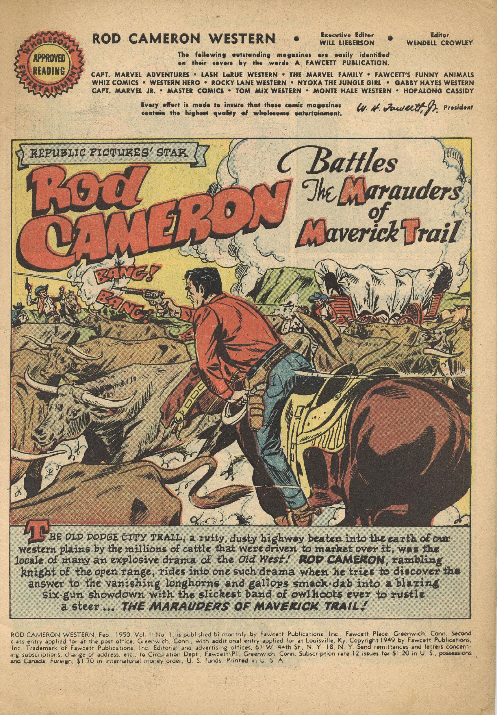 Read online Rod Cameron Western comic -  Issue #1 - 3