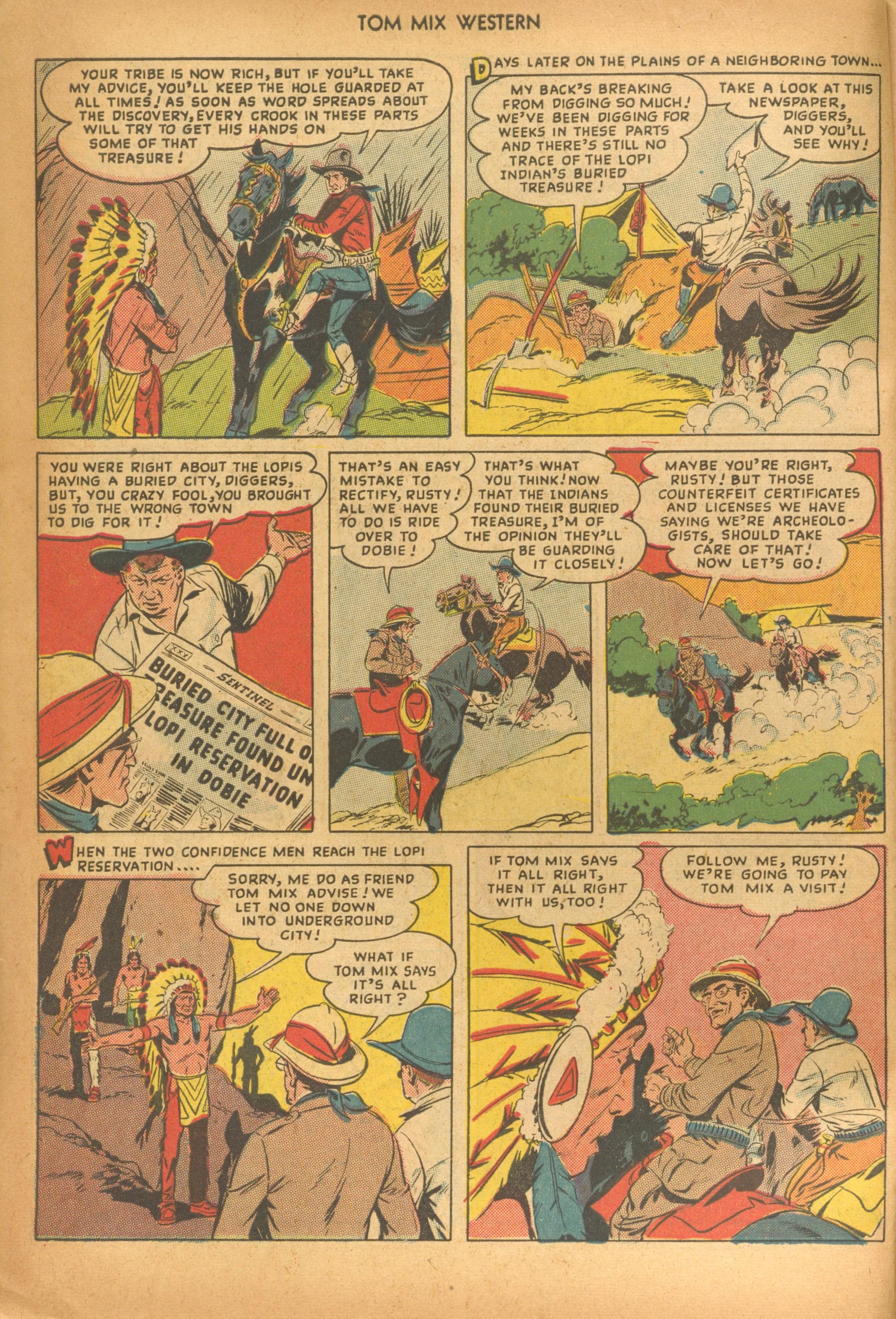 Read online Tom Mix Western (1948) comic -  Issue #20 - 6