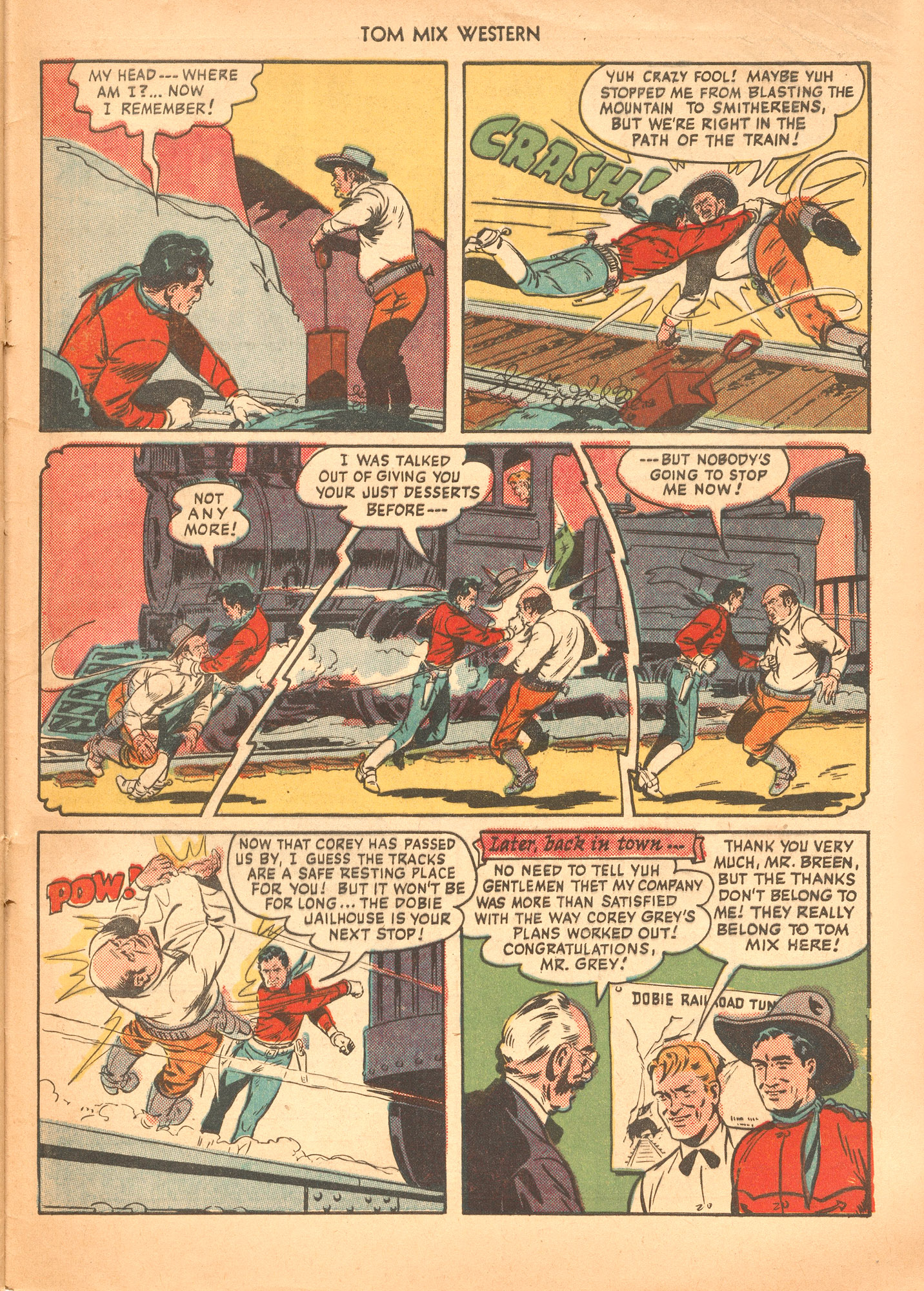 Read online Tom Mix Western (1948) comic -  Issue #36 - 49