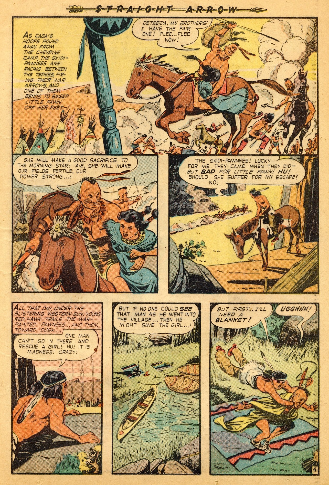 Read online Straight Arrow comic -  Issue #4 - 21