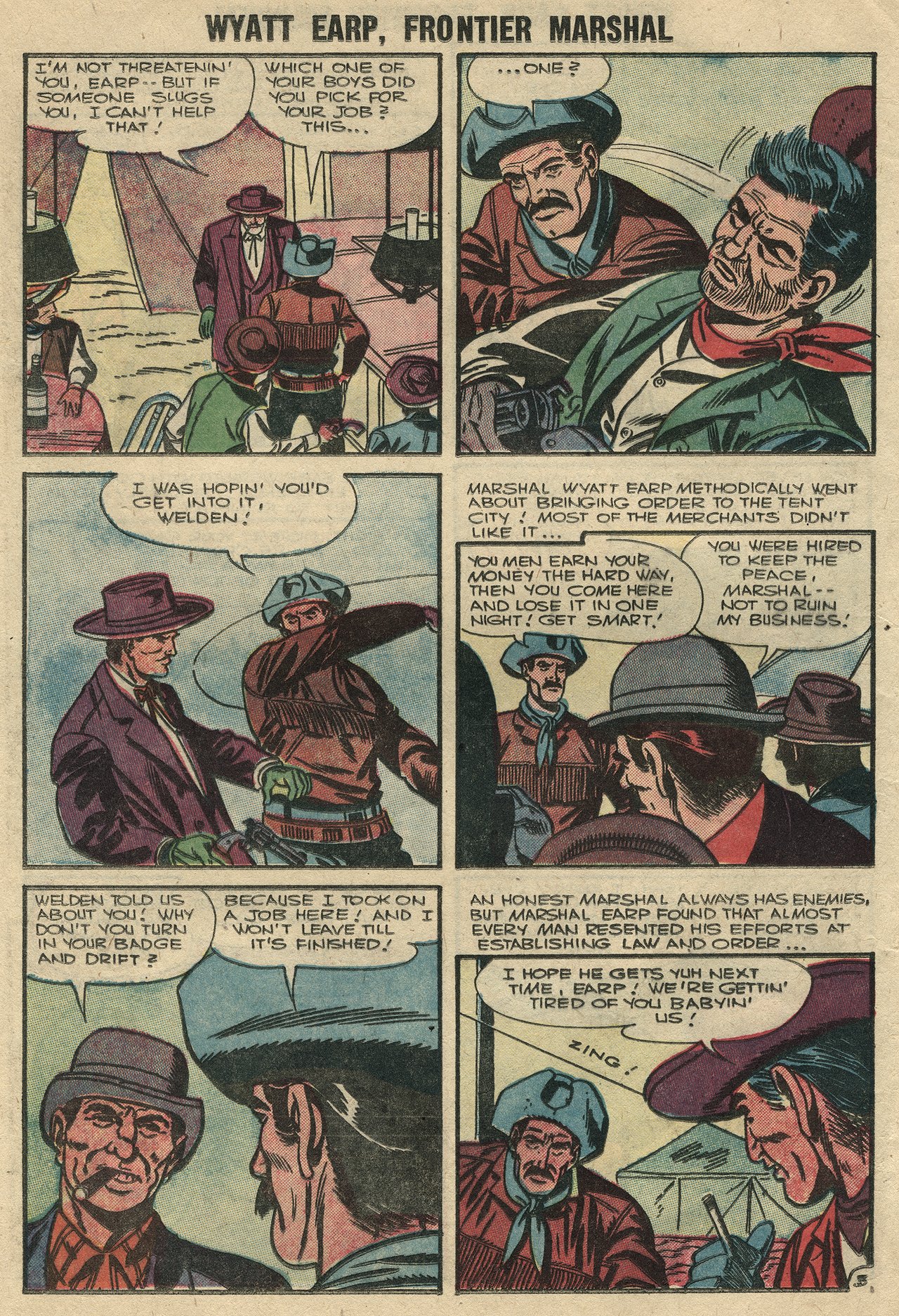 Read online Wyatt Earp Frontier Marshal comic -  Issue #14 - 12