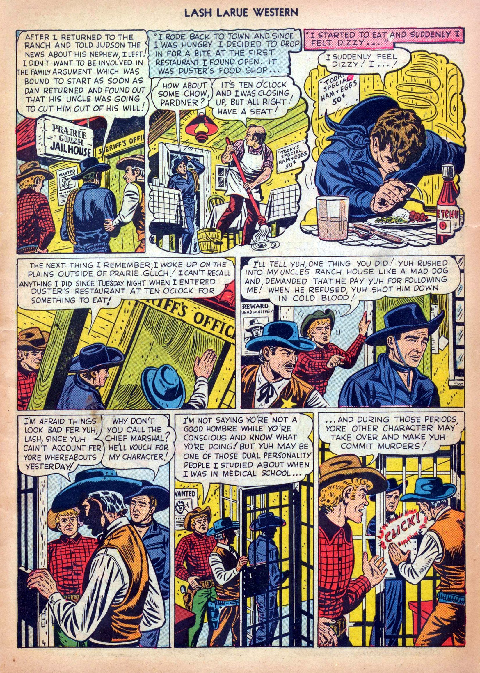 Read online Lash Larue Western (1949) comic -  Issue #5 - 7