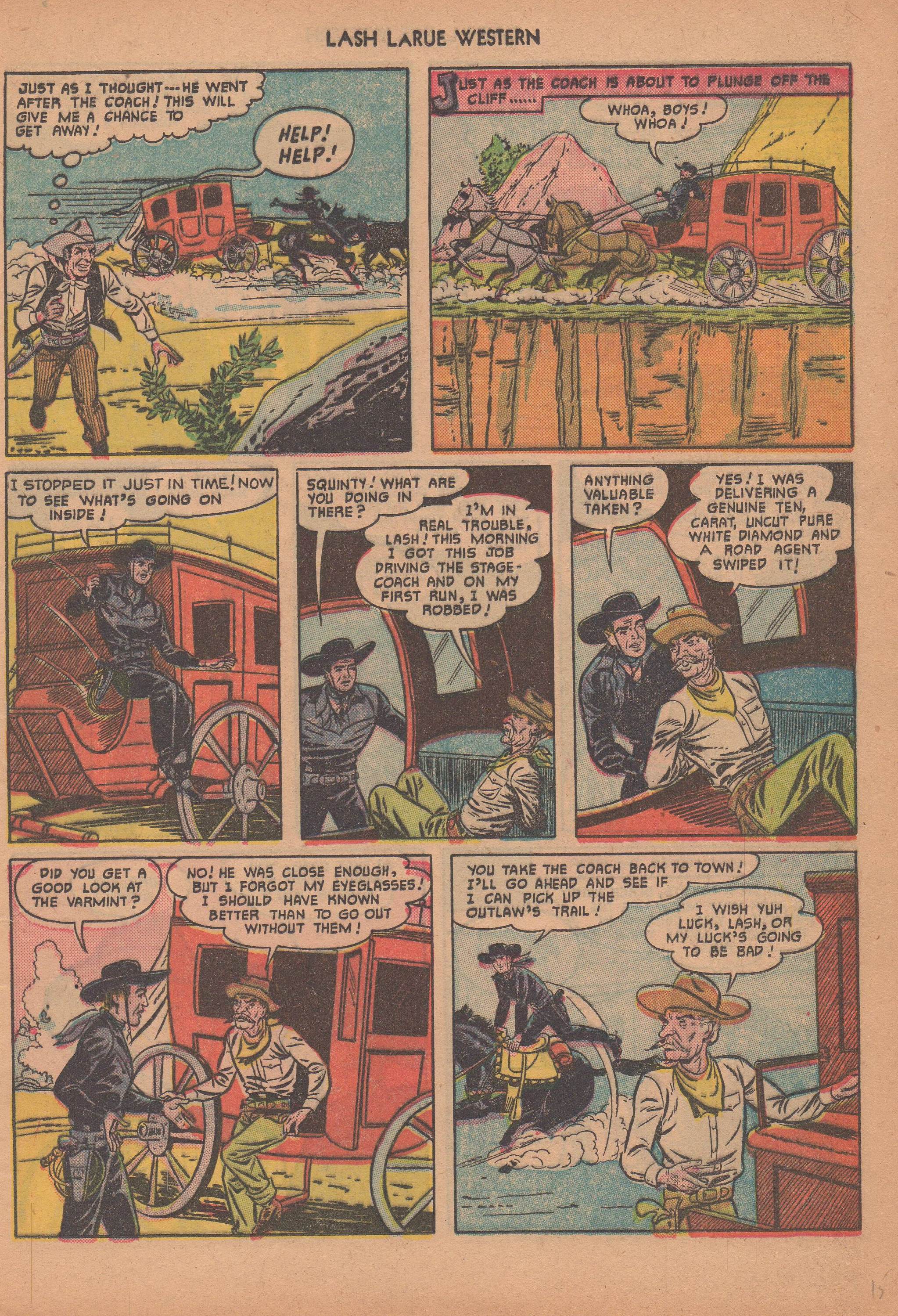 Read online Lash Larue Western (1949) comic -  Issue #14 - 18