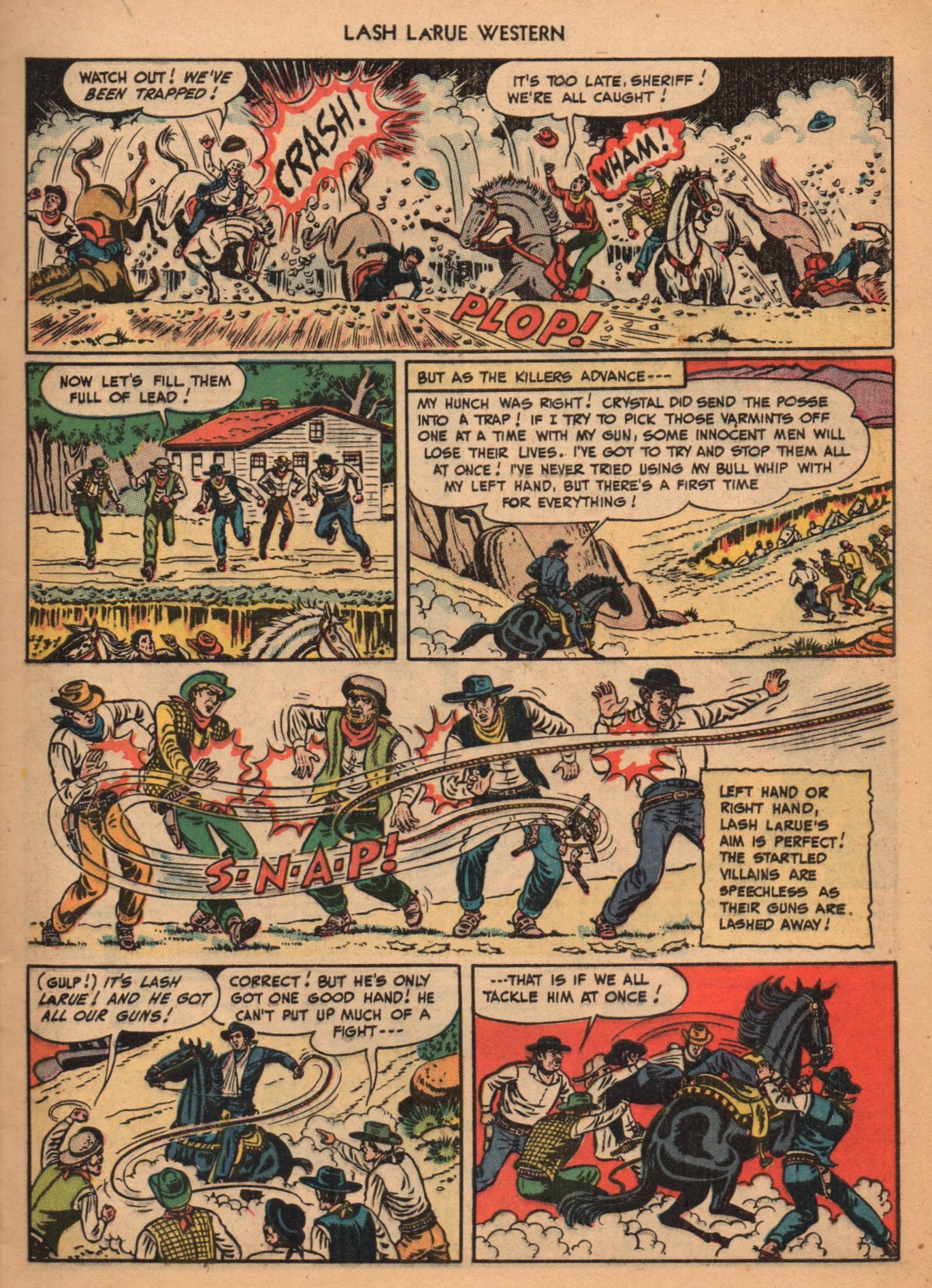 Read online Lash Larue Western (1949) comic -  Issue #2 - 9