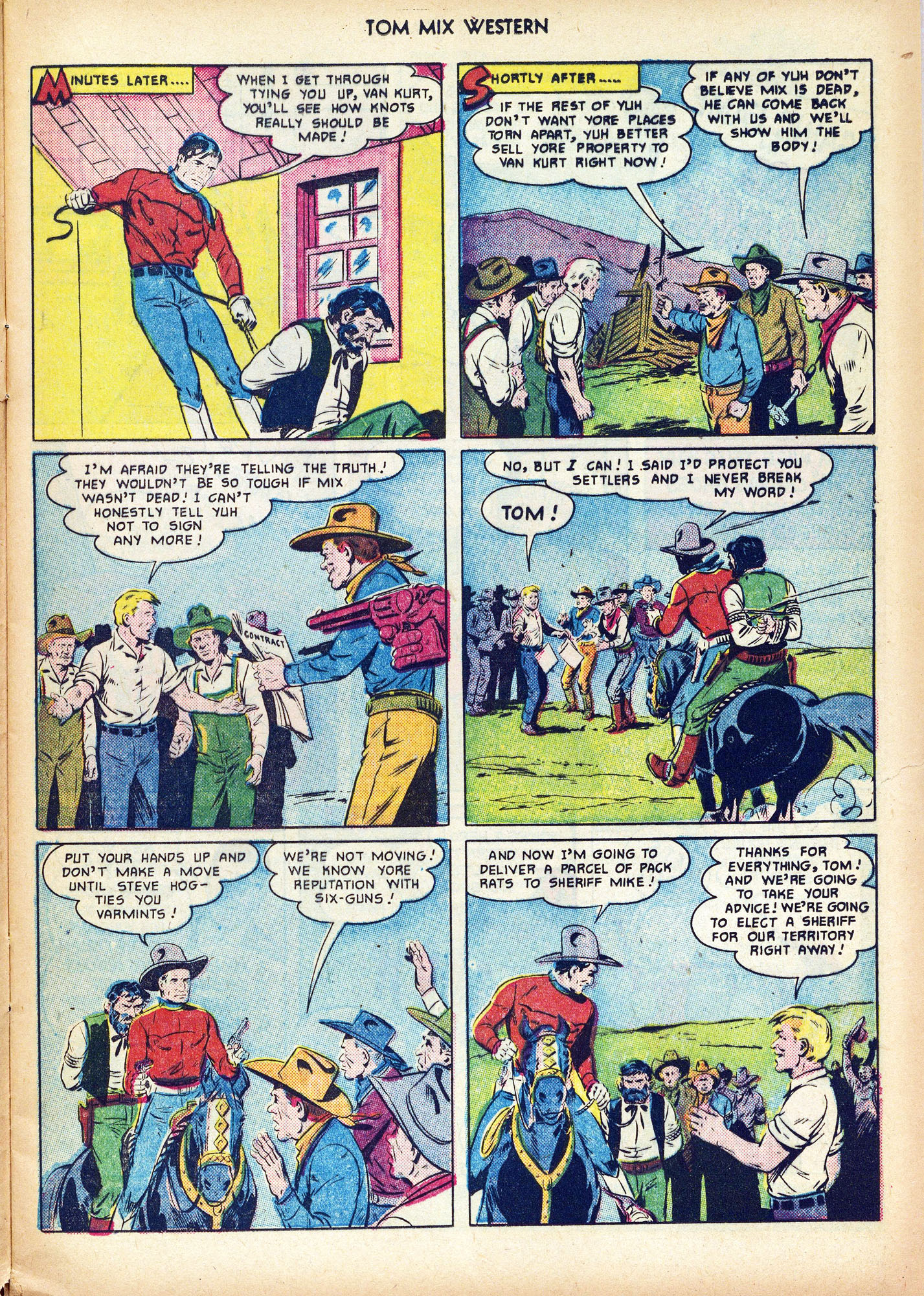 Read online Tom Mix Western (1948) comic -  Issue #42 - 17