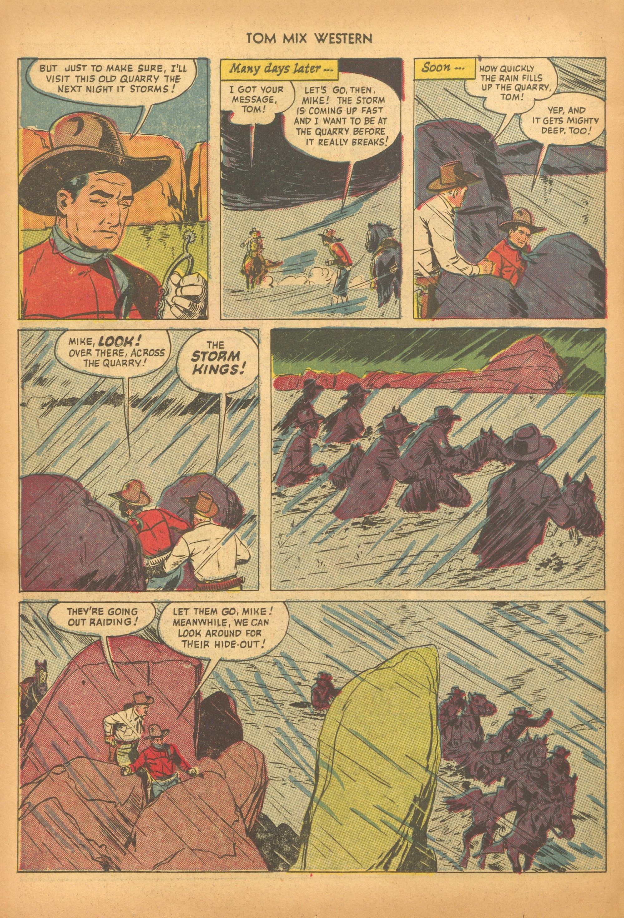 Read online Tom Mix Western (1948) comic -  Issue #28 - 30