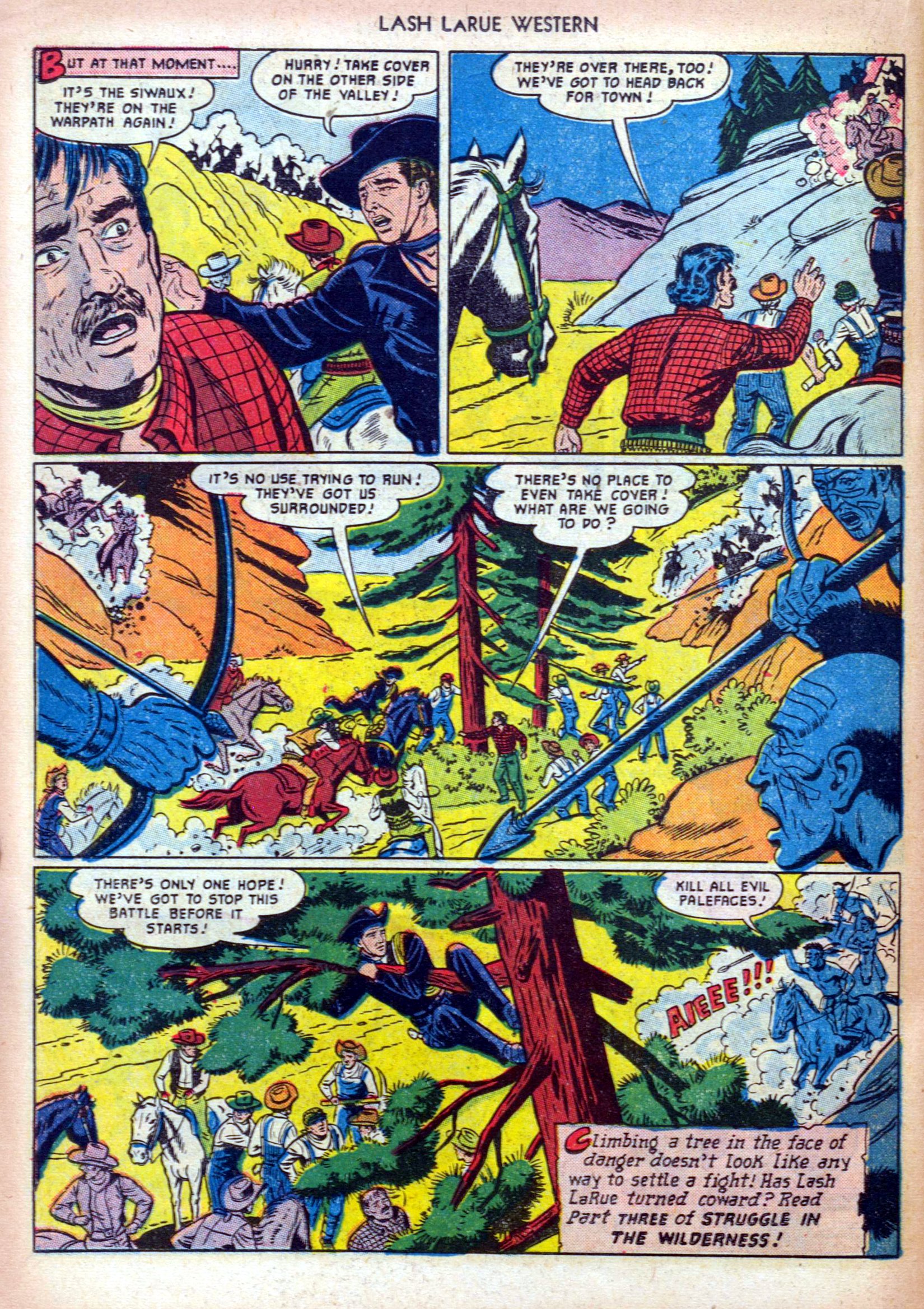 Read online Lash Larue Western (1949) comic -  Issue #19 - 22