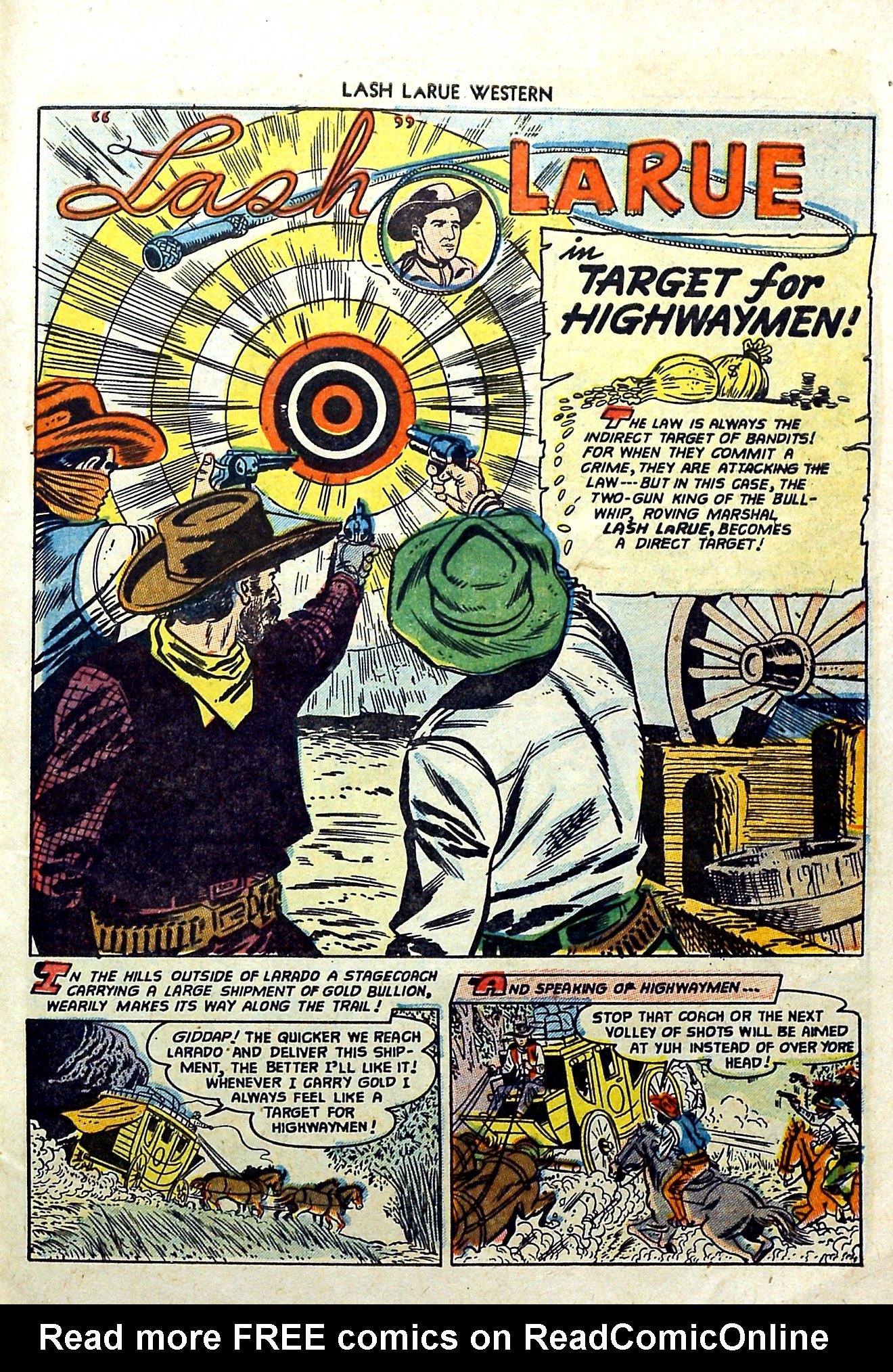Read online Lash Larue Western (1949) comic -  Issue #57 - 27