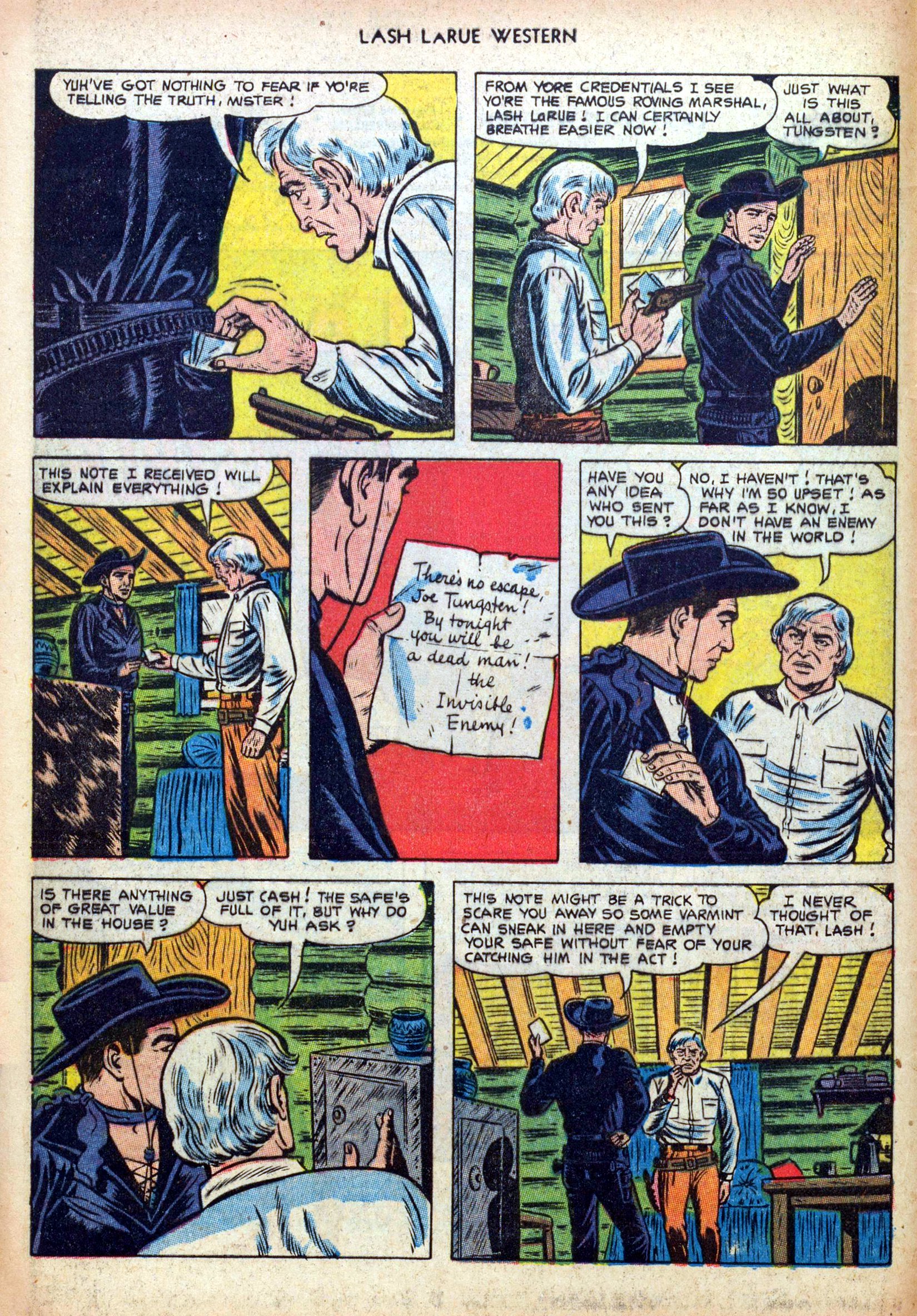 Read online Lash Larue Western (1949) comic -  Issue #39 - 4