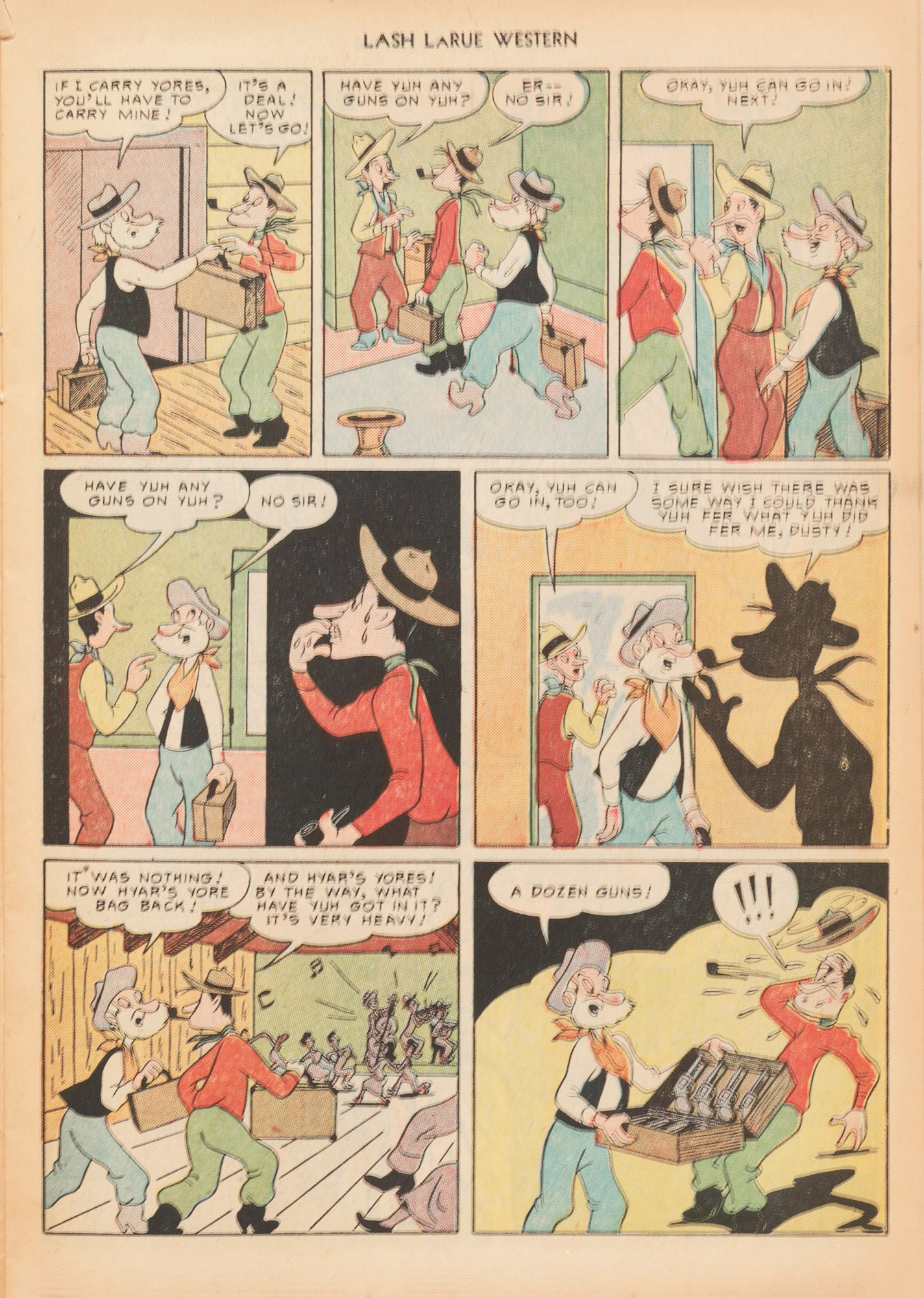 Read online Lash Larue Western (1949) comic -  Issue #10 - 19