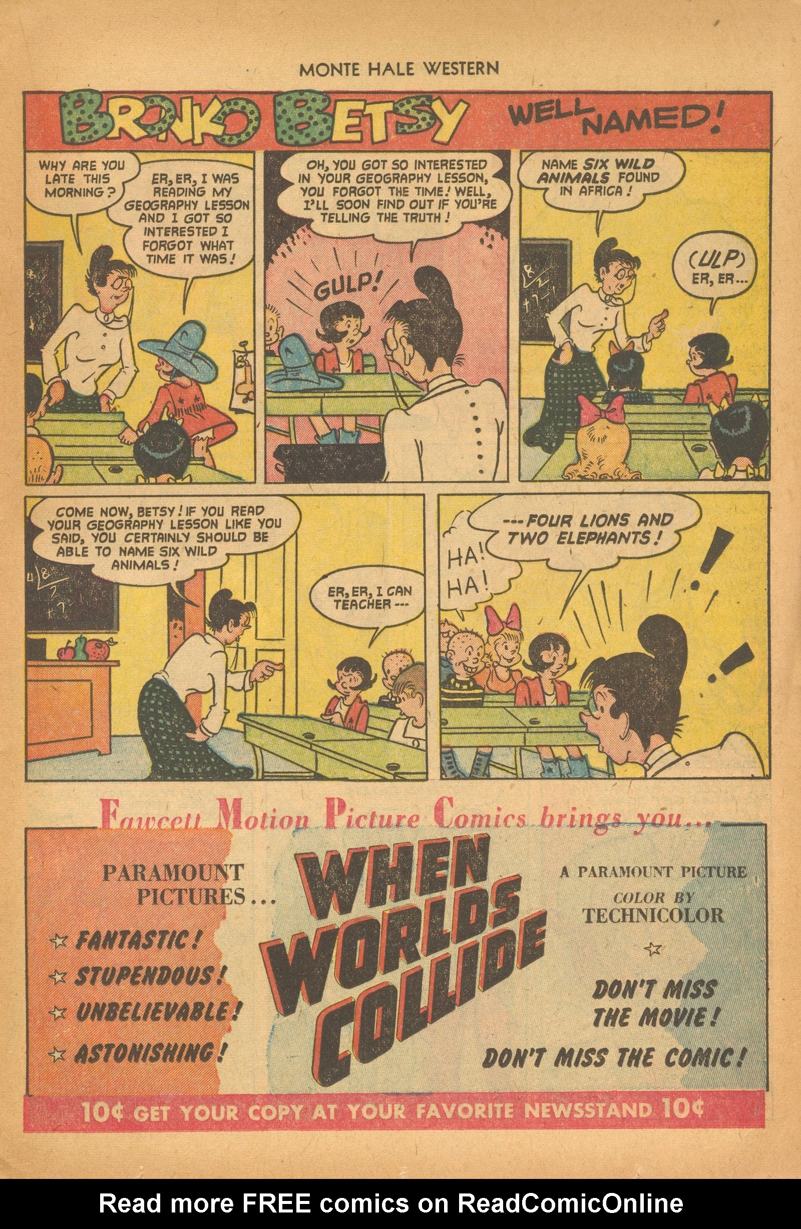 Read online Monte Hale Western comic -  Issue #72 - 25