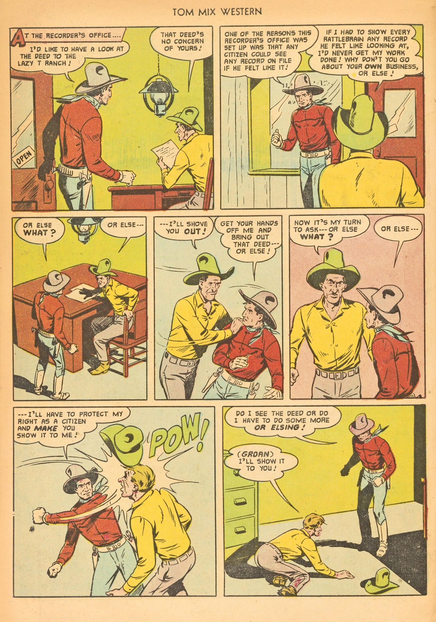 Read online Tom Mix Western (1948) comic -  Issue #43 - 6