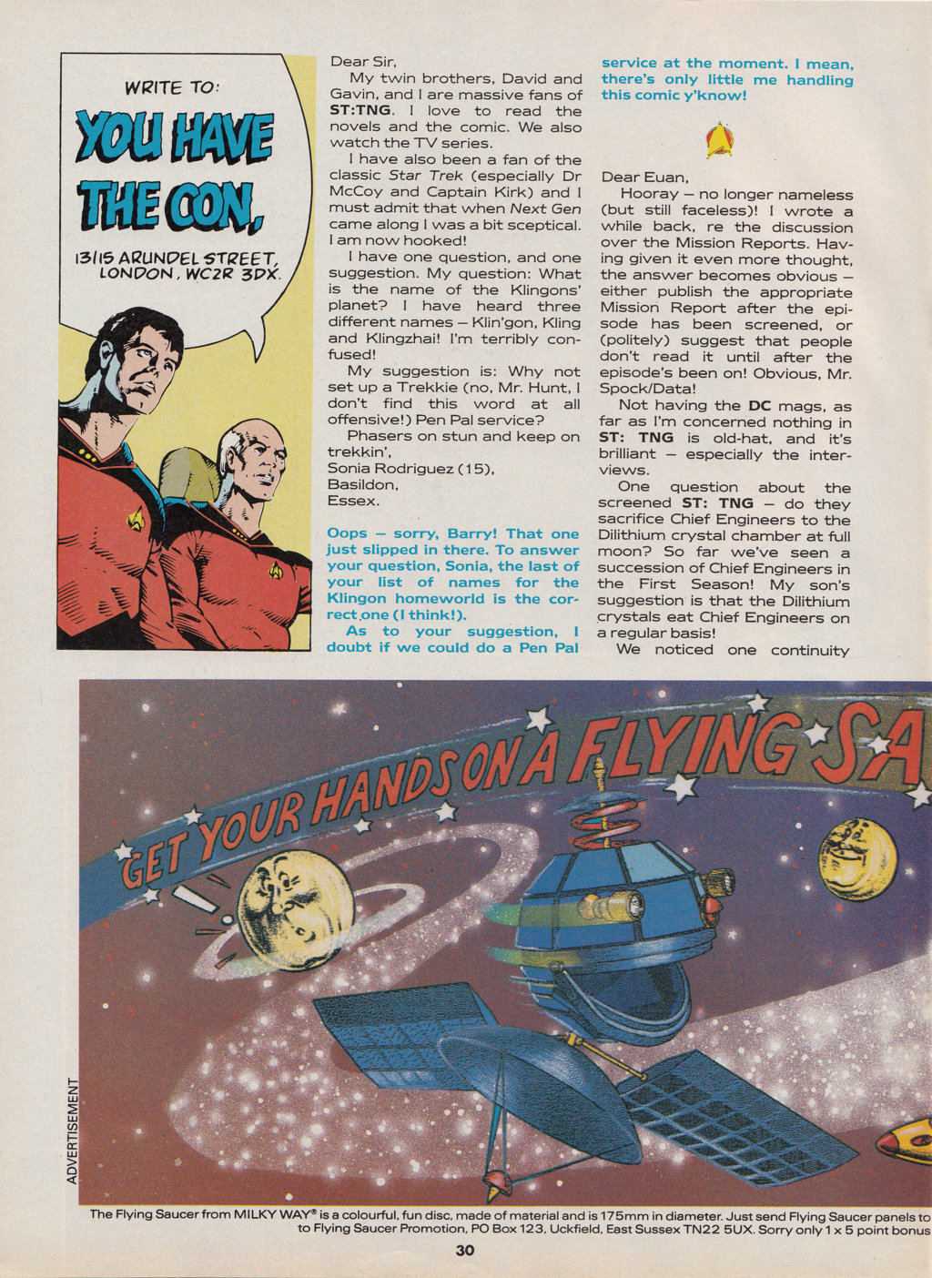Read online Star Trek The Next Generation (1990) comic -  Issue #14 - 30