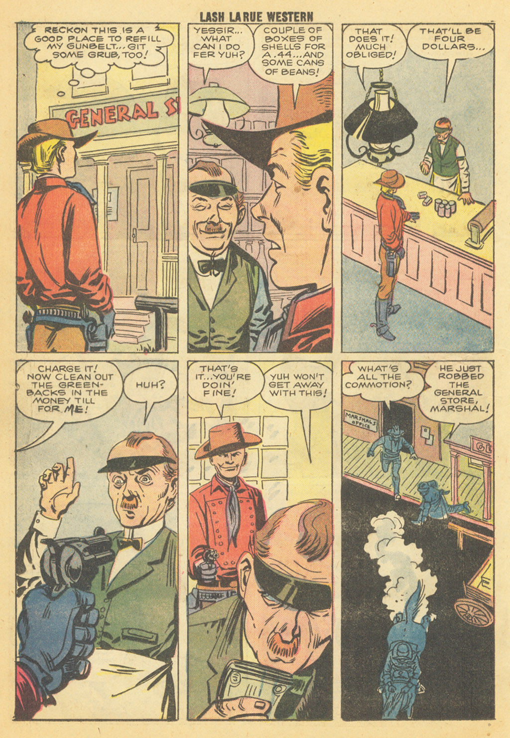 Read online Lash Larue Western (1949) comic -  Issue #68 - 21