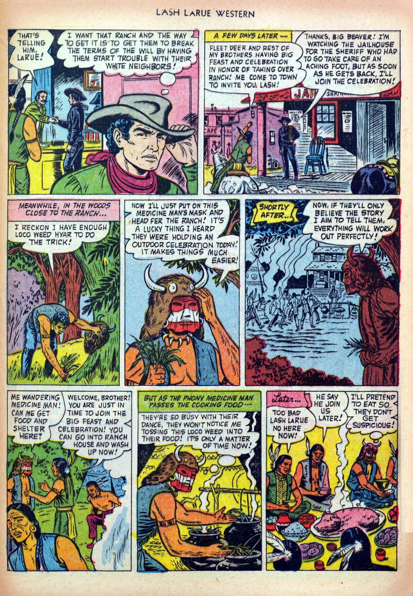 Read online Lash Larue Western (1949) comic -  Issue #36 - 29