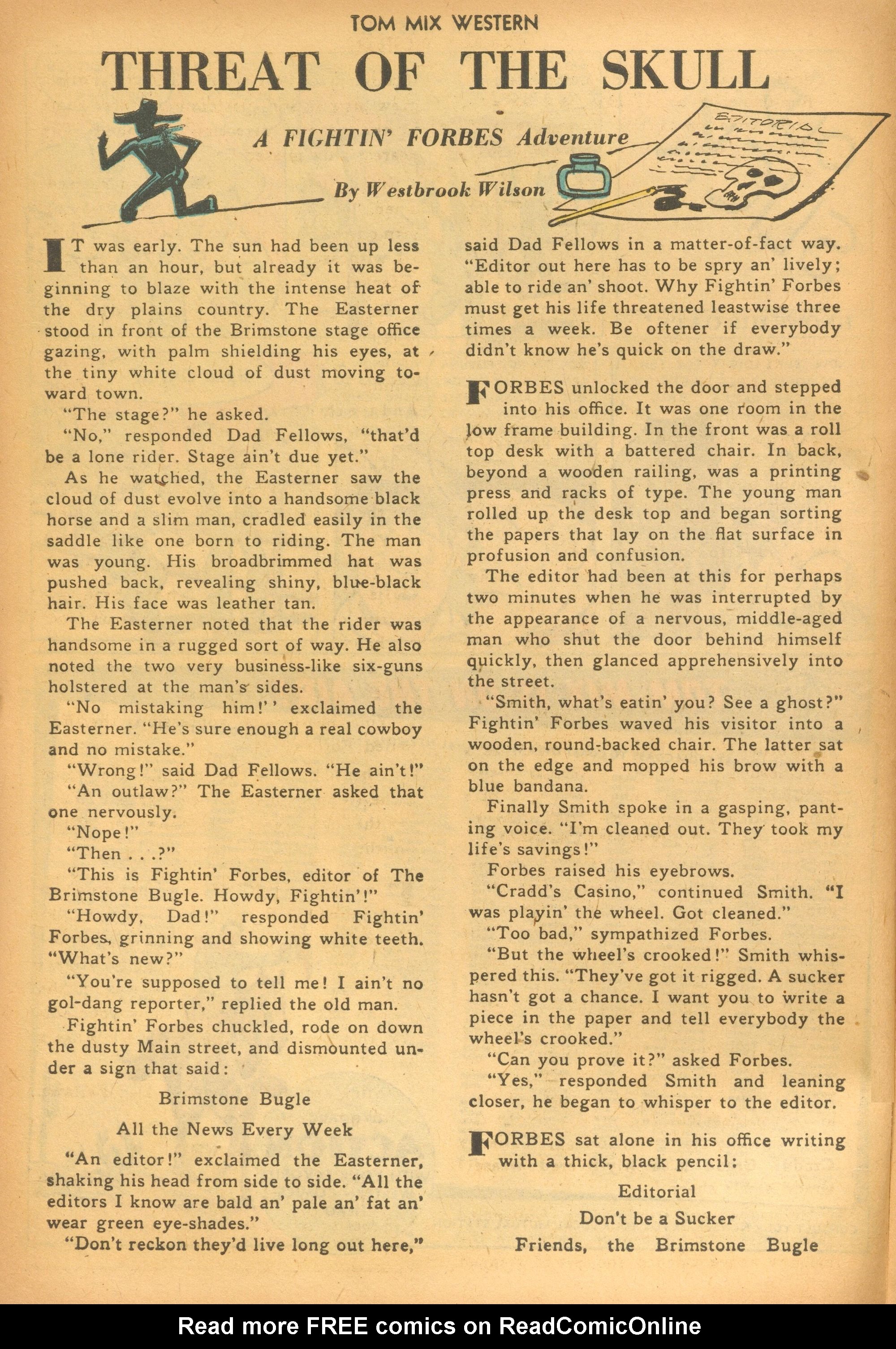 Read online Tom Mix Western (1948) comic -  Issue #16 - 22