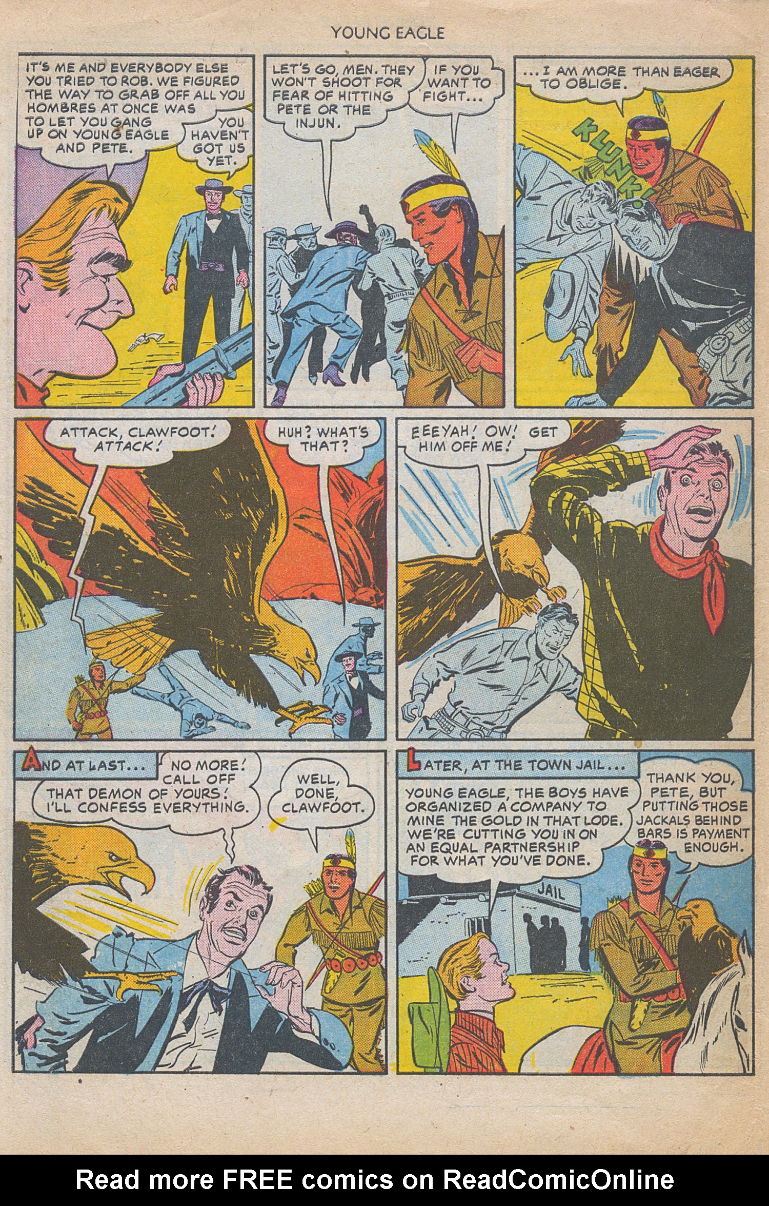 Read online Young Eagle comic -  Issue #5 - 34