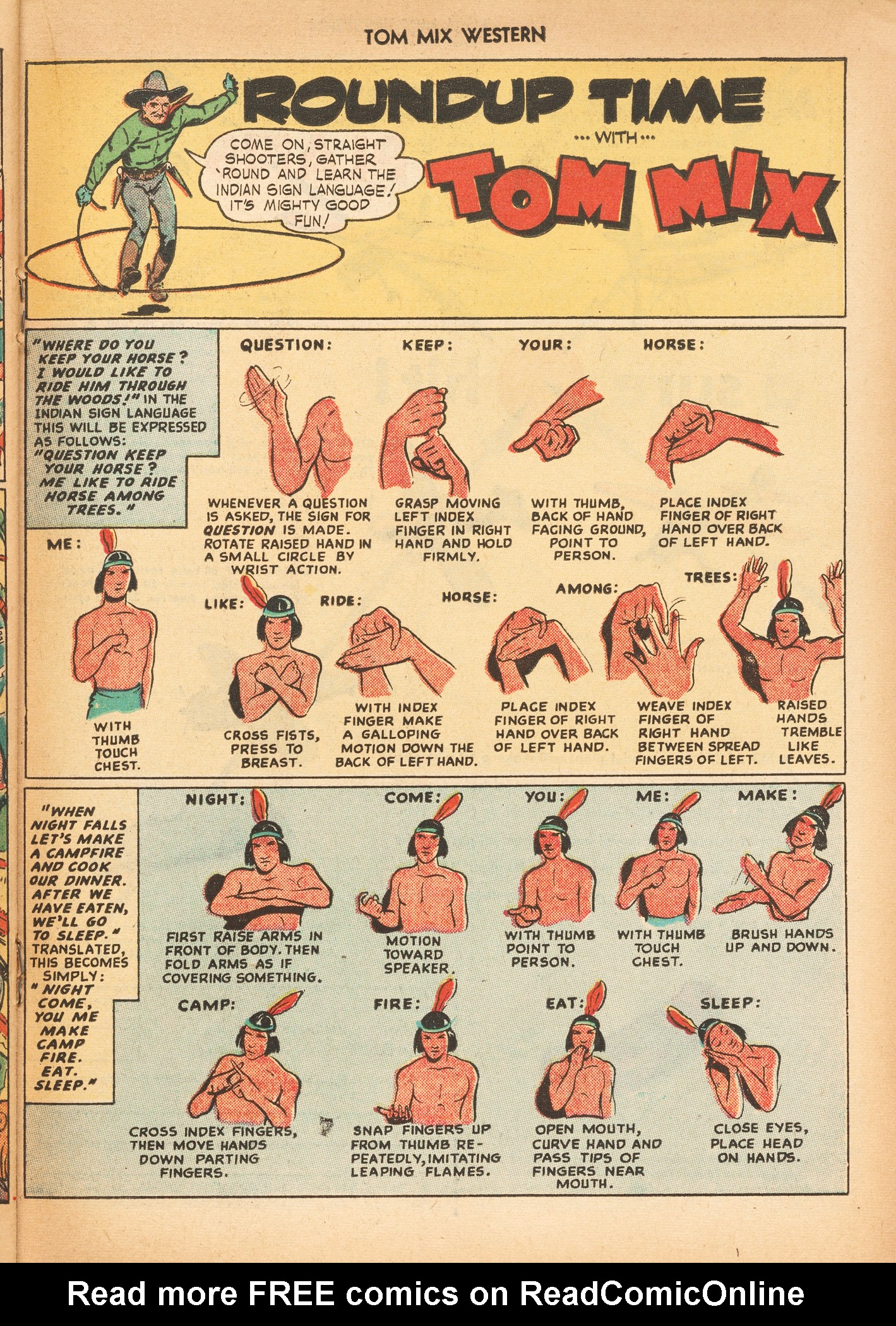 Read online Tom Mix Western (1948) comic -  Issue #15 - 35