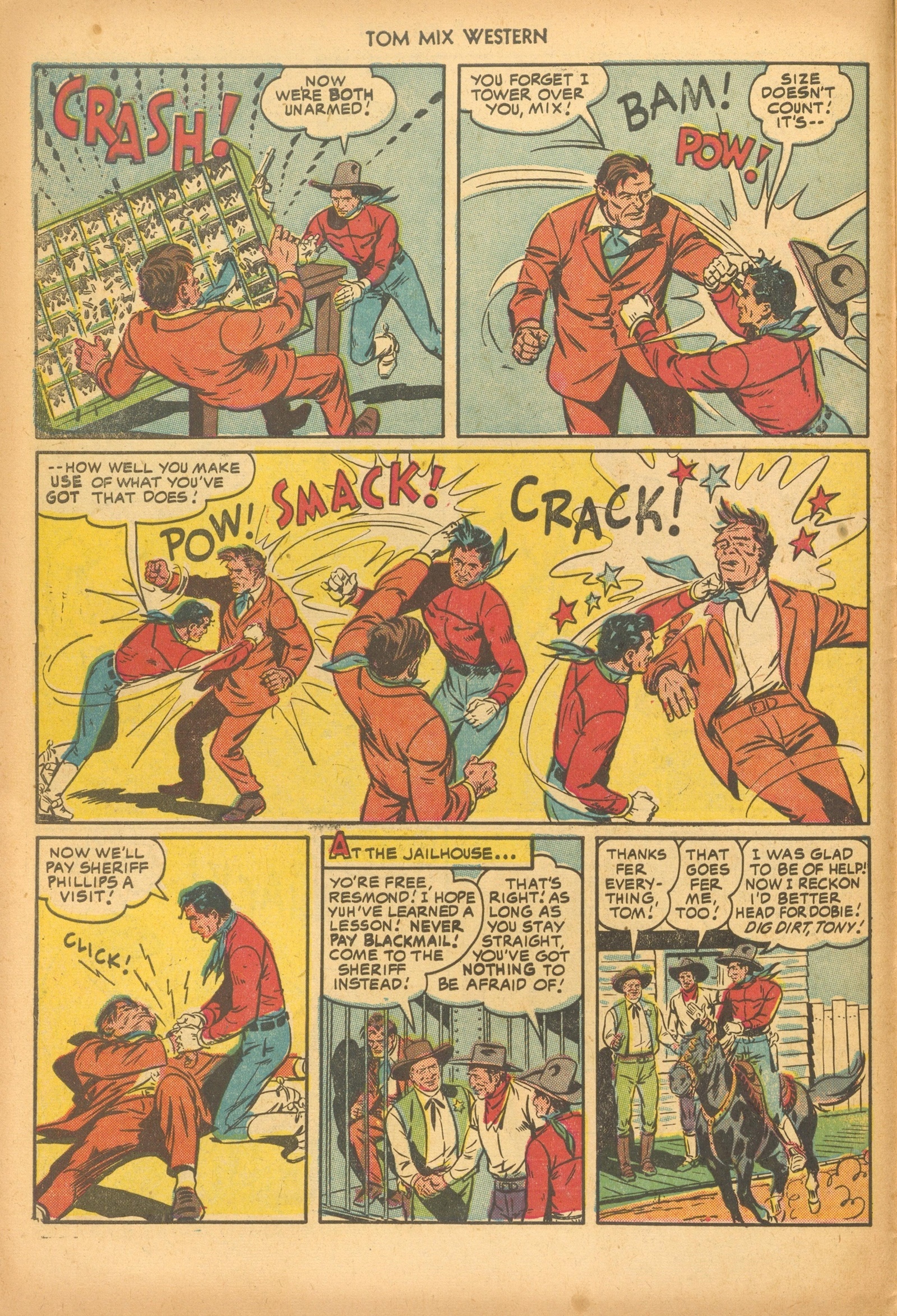 Read online Tom Mix Western (1948) comic -  Issue #46 - 10