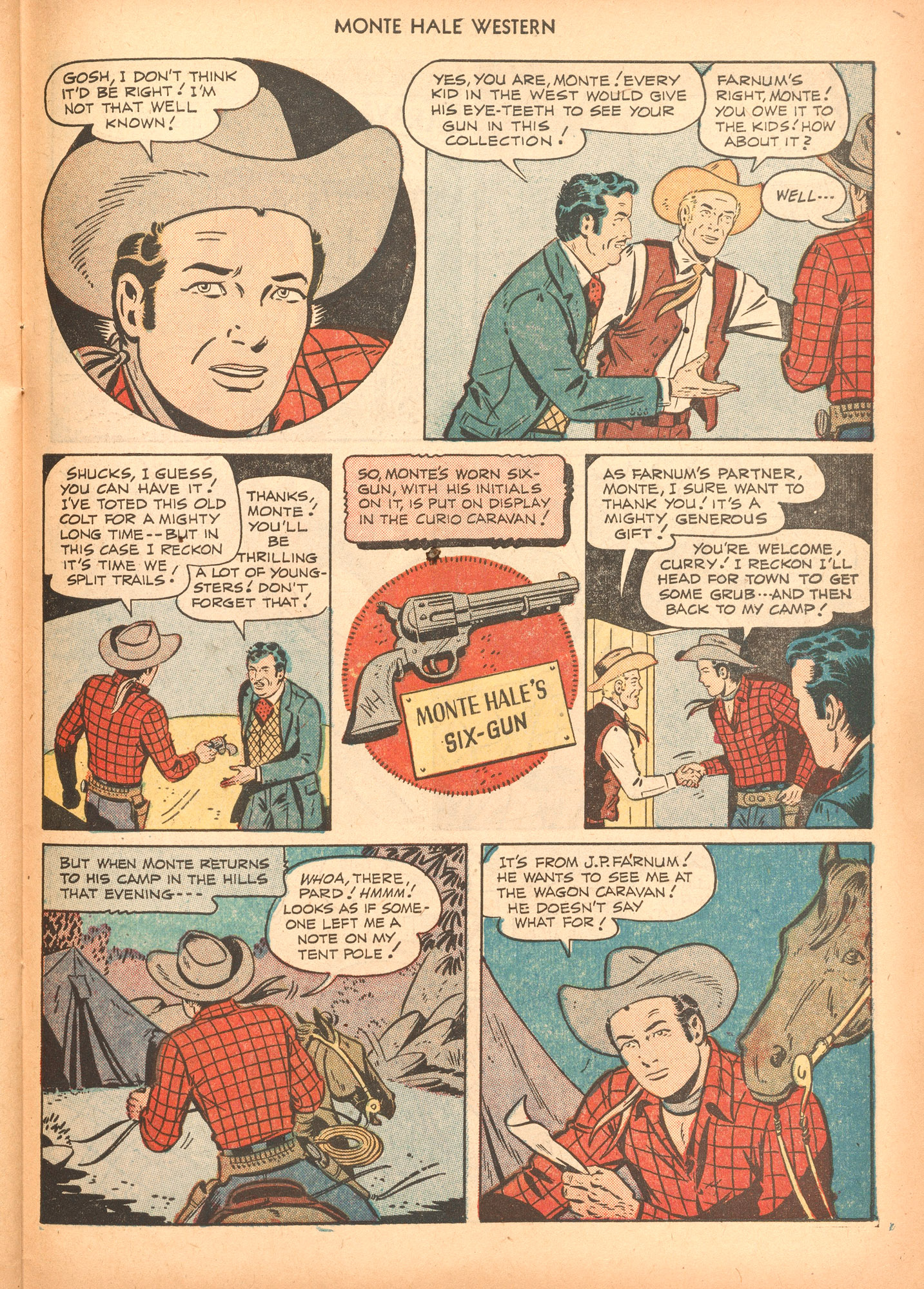 Read online Monte Hale Western comic -  Issue #64 - 27