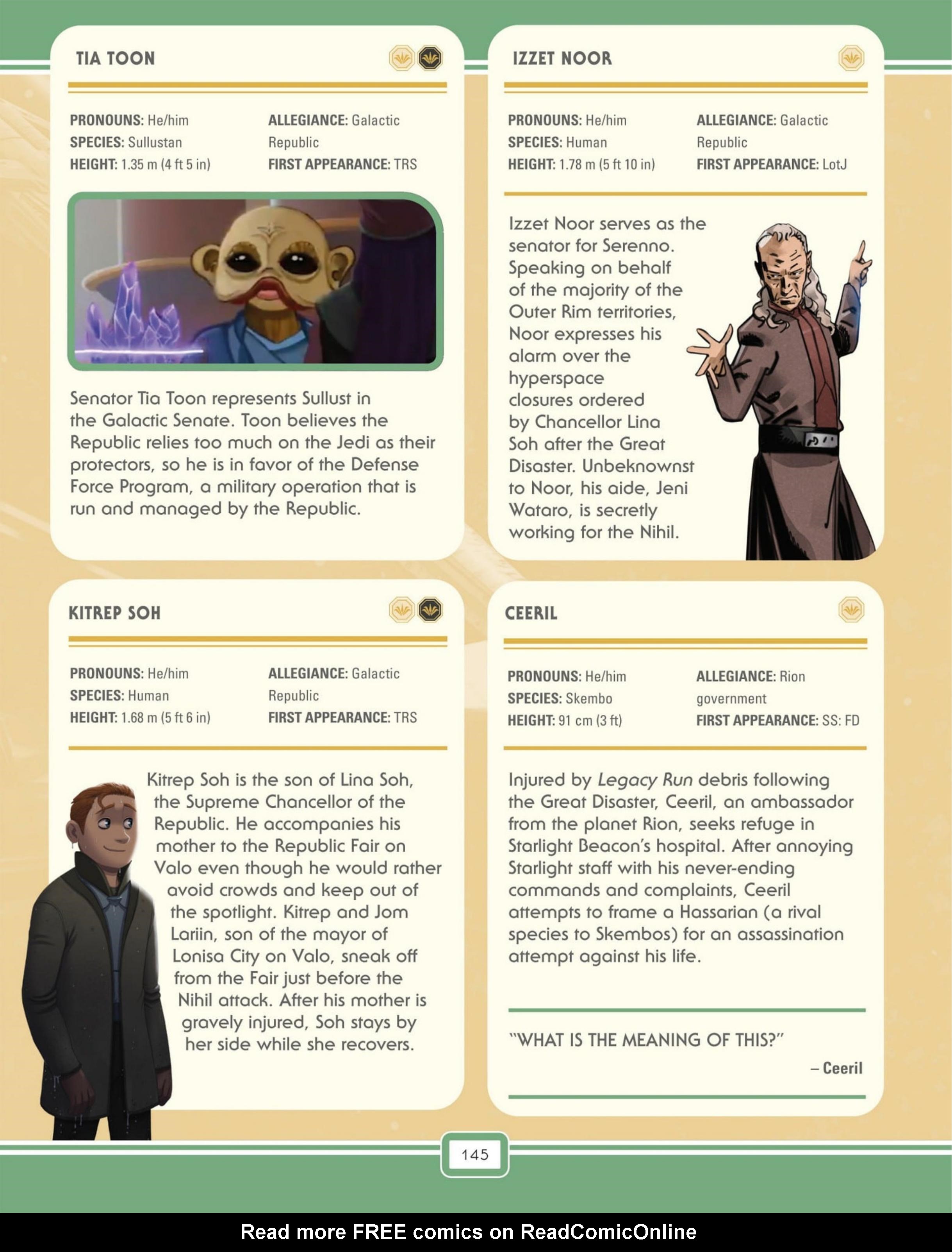 Read online Star Wars: The High Republic Character Encyclopedia comic -  Issue # TPB (Part 2) - 48