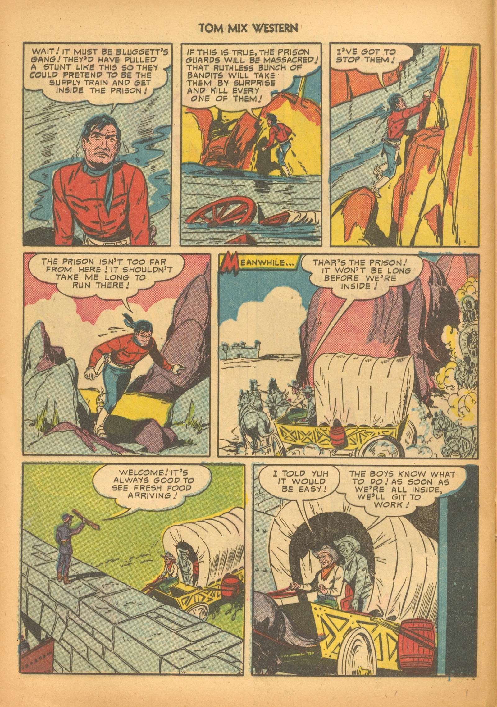 Read online Tom Mix Western (1948) comic -  Issue #33 - 40