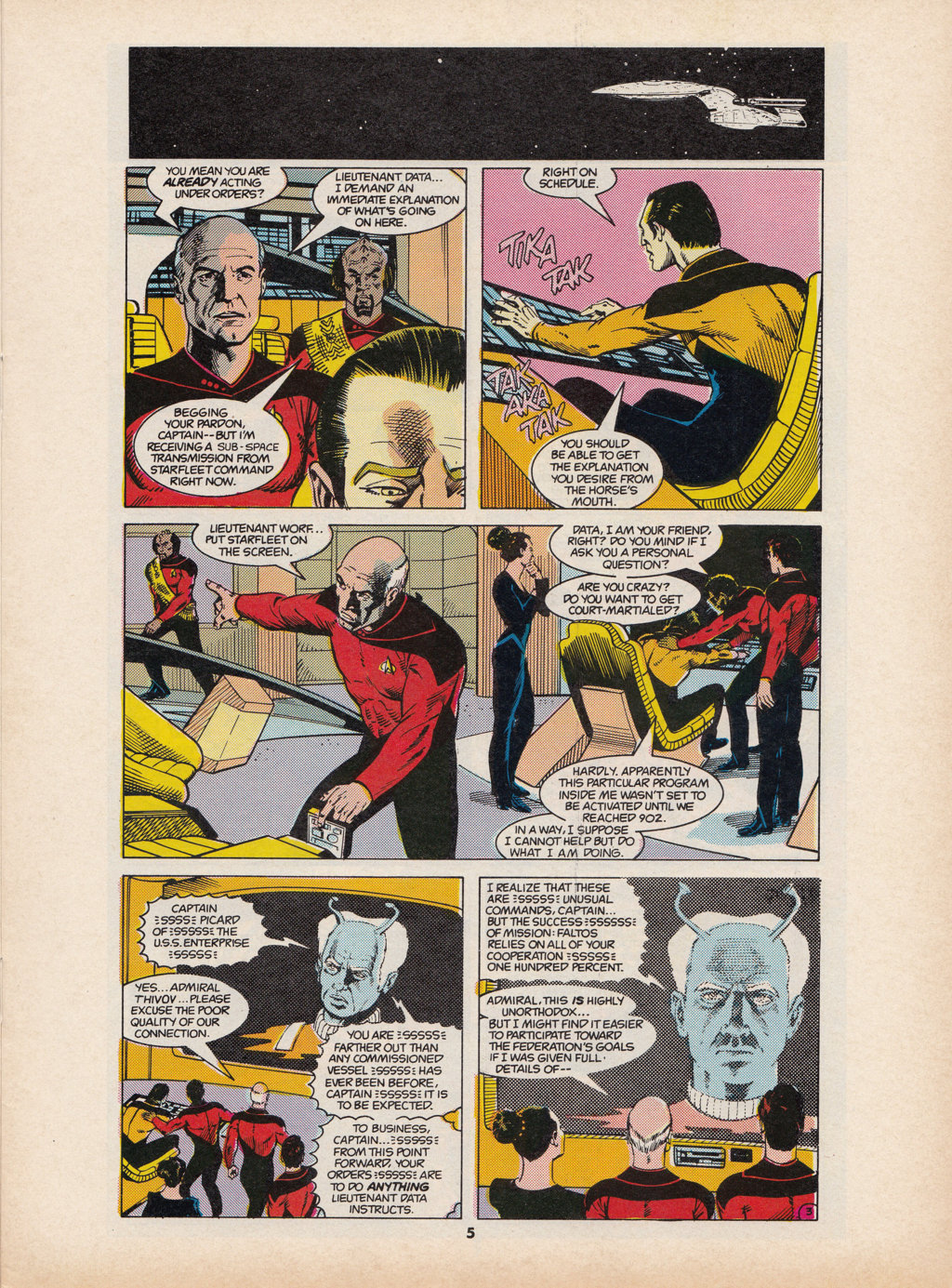 Read online Star Trek The Next Generation (1990) comic -  Issue #7 - 5