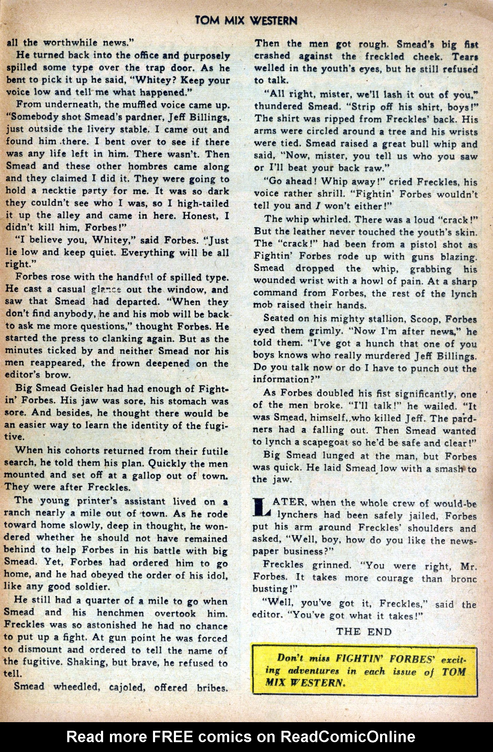 Read online Tom Mix Western (1948) comic -  Issue #48 - 25