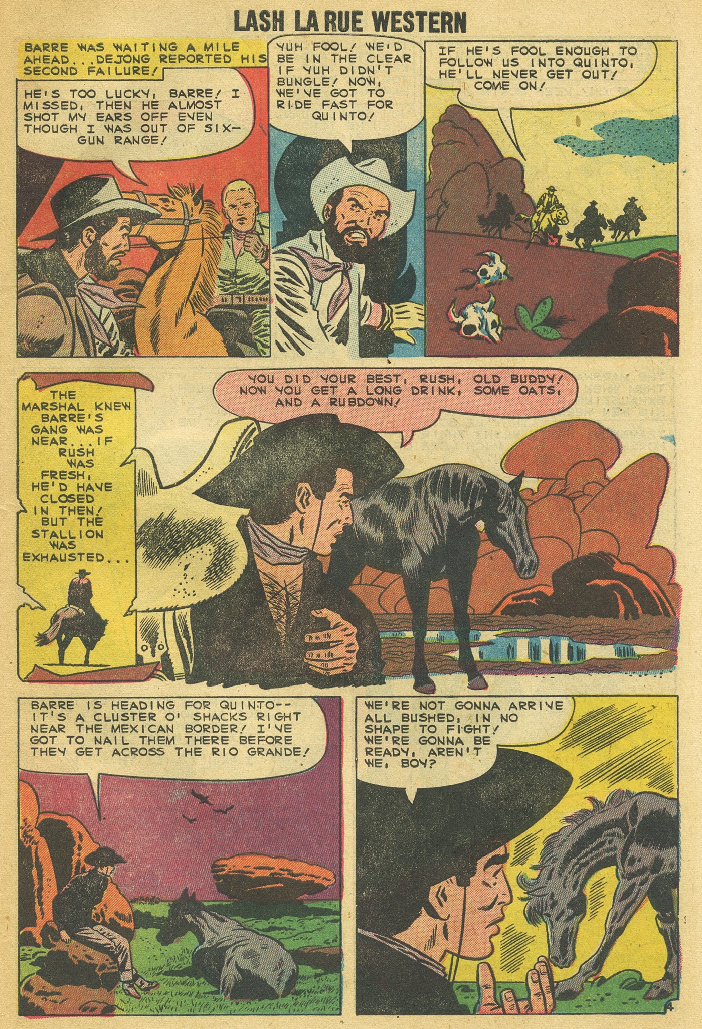Read online Lash Larue Western (1949) comic -  Issue #73 - 7