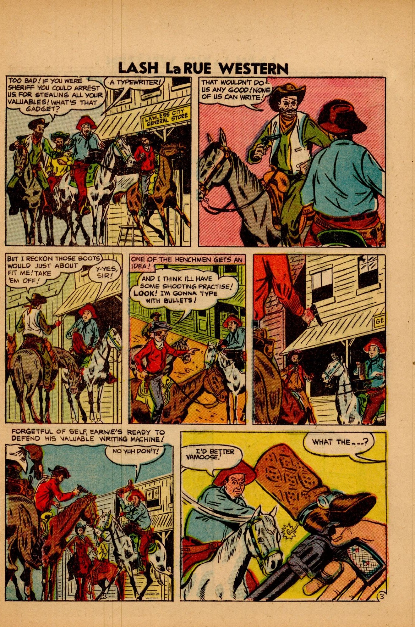 Read online Lash Larue Western (1949) comic -  Issue #63 - 29