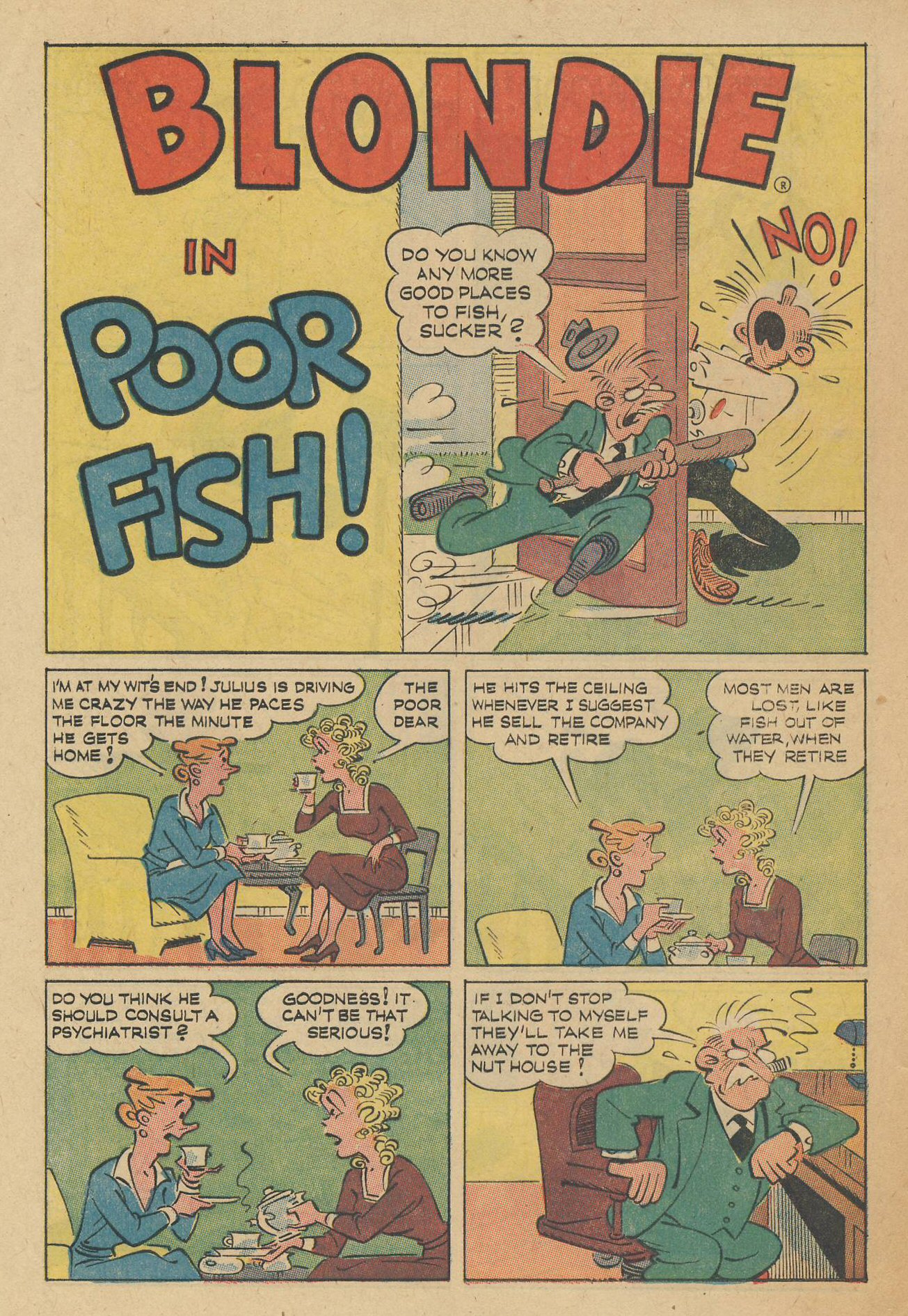 Read online Blondie Comics (1960) comic -  Issue #150 - 12
