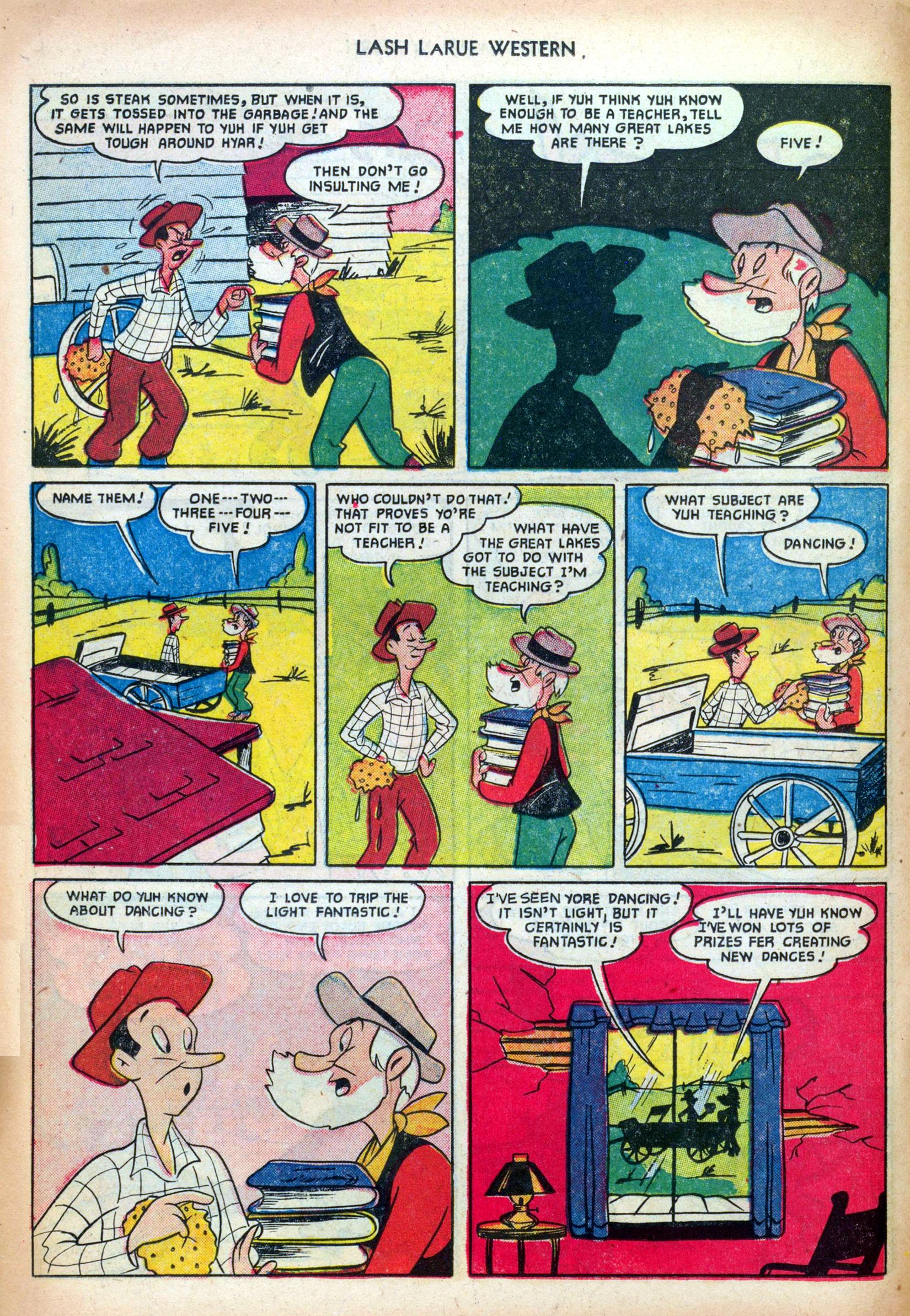 Read online Lash Larue Western (1949) comic -  Issue #25 - 14