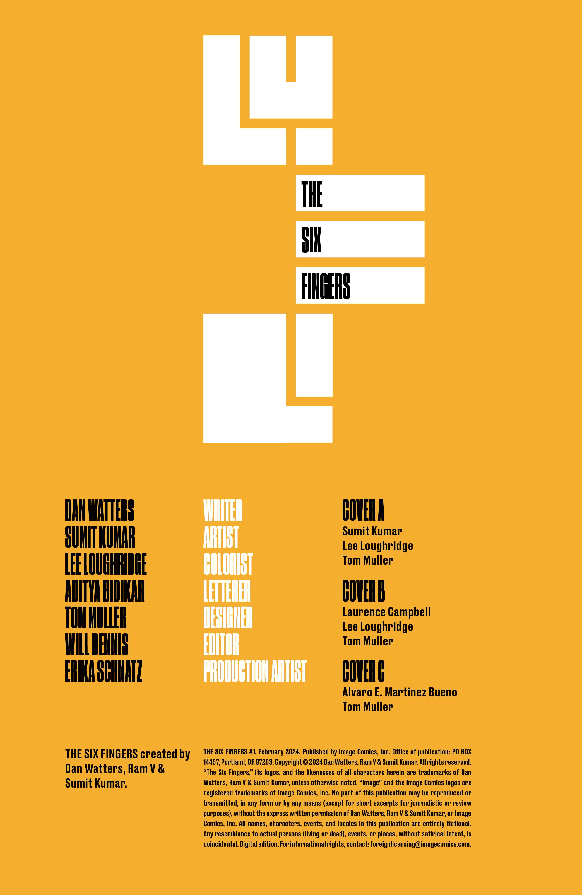 Read online The Six Fingers comic -  Issue #1 - 2