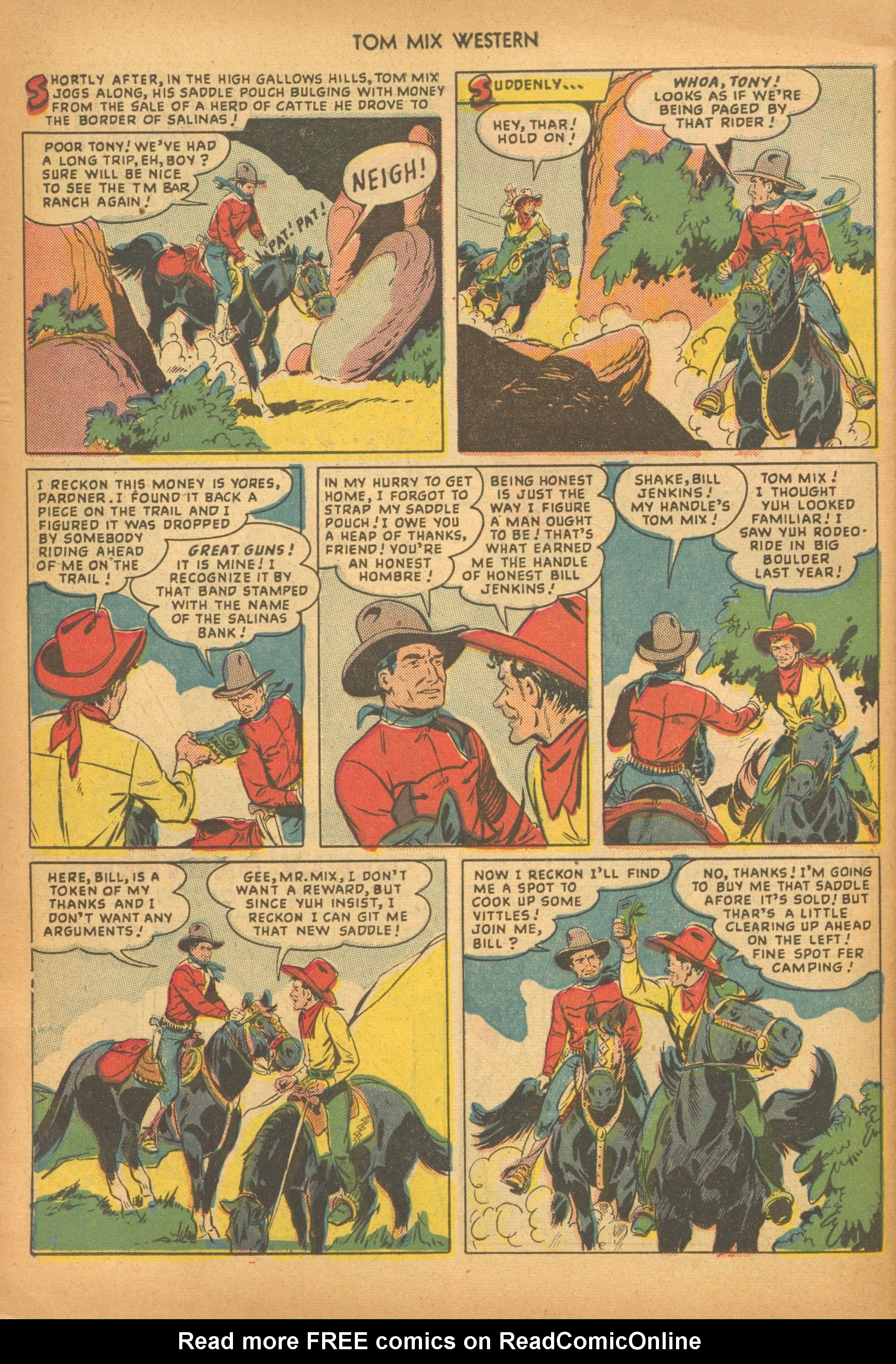 Read online Tom Mix Western (1948) comic -  Issue #20 - 42