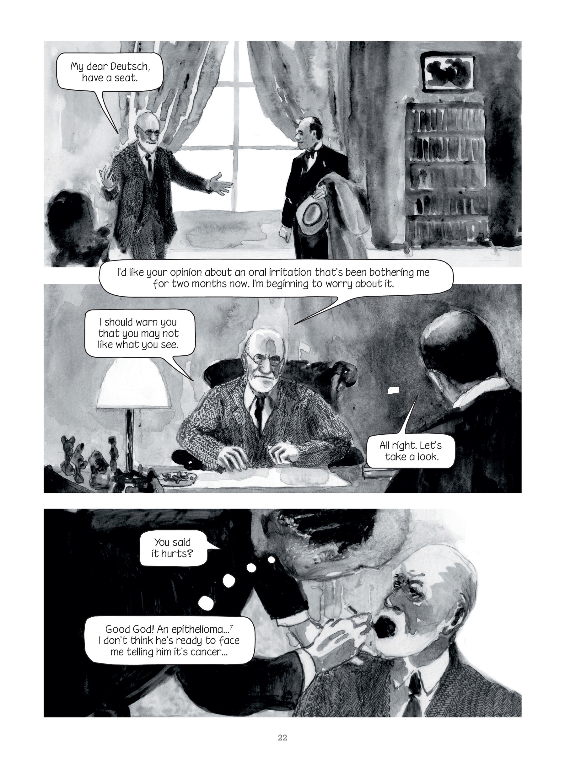 Read online Through Clouds of Smoke: Freud's Final Days comic -  Issue # TPB - 22
