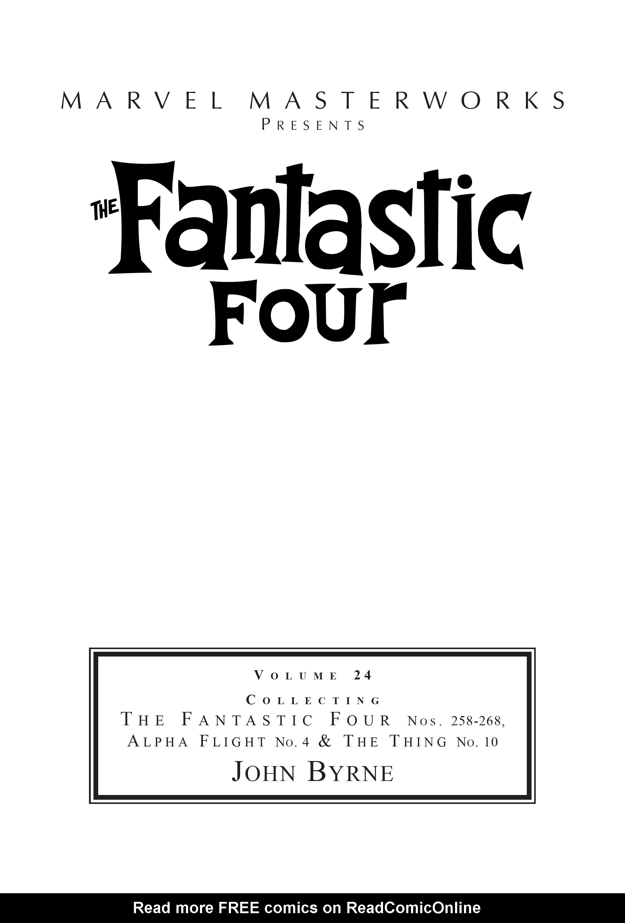 Read online Marvel Masterworks: The Fantastic Four comic -  Issue # TPB 24 (Part 1) - 2