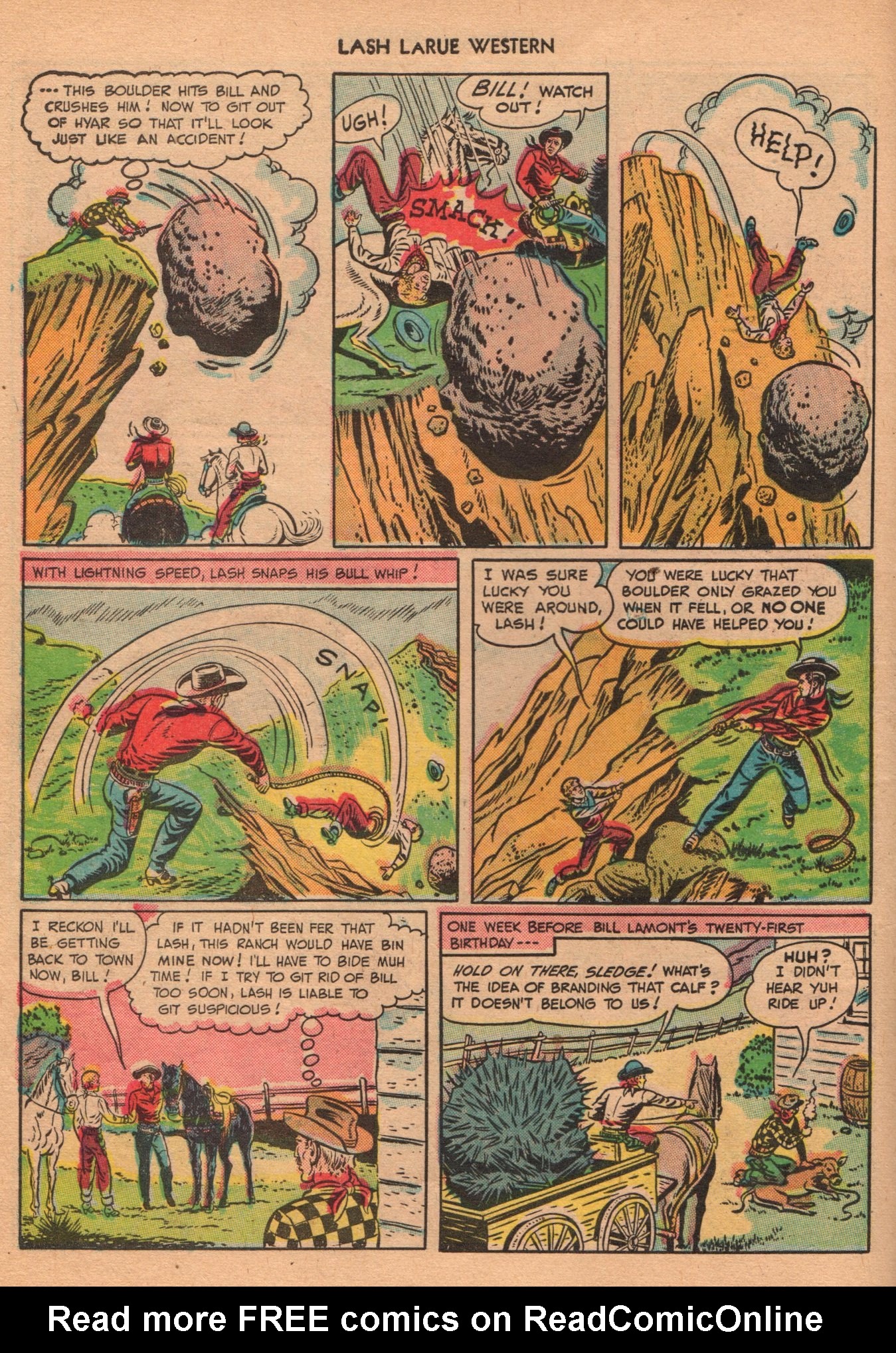 Read online Lash Larue Western (1949) comic -  Issue #1 - 30