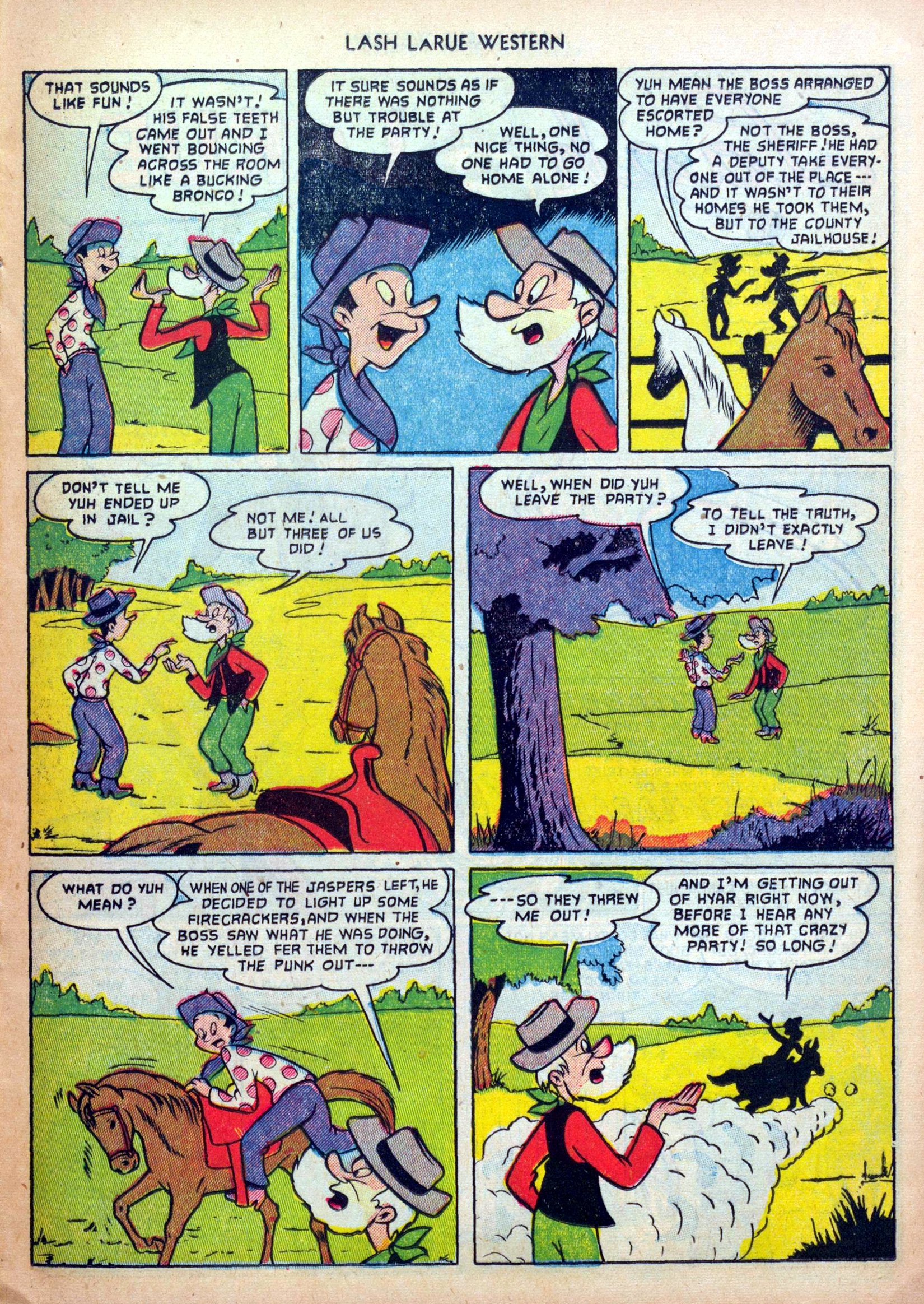 Read online Lash Larue Western (1949) comic -  Issue #31 - 17