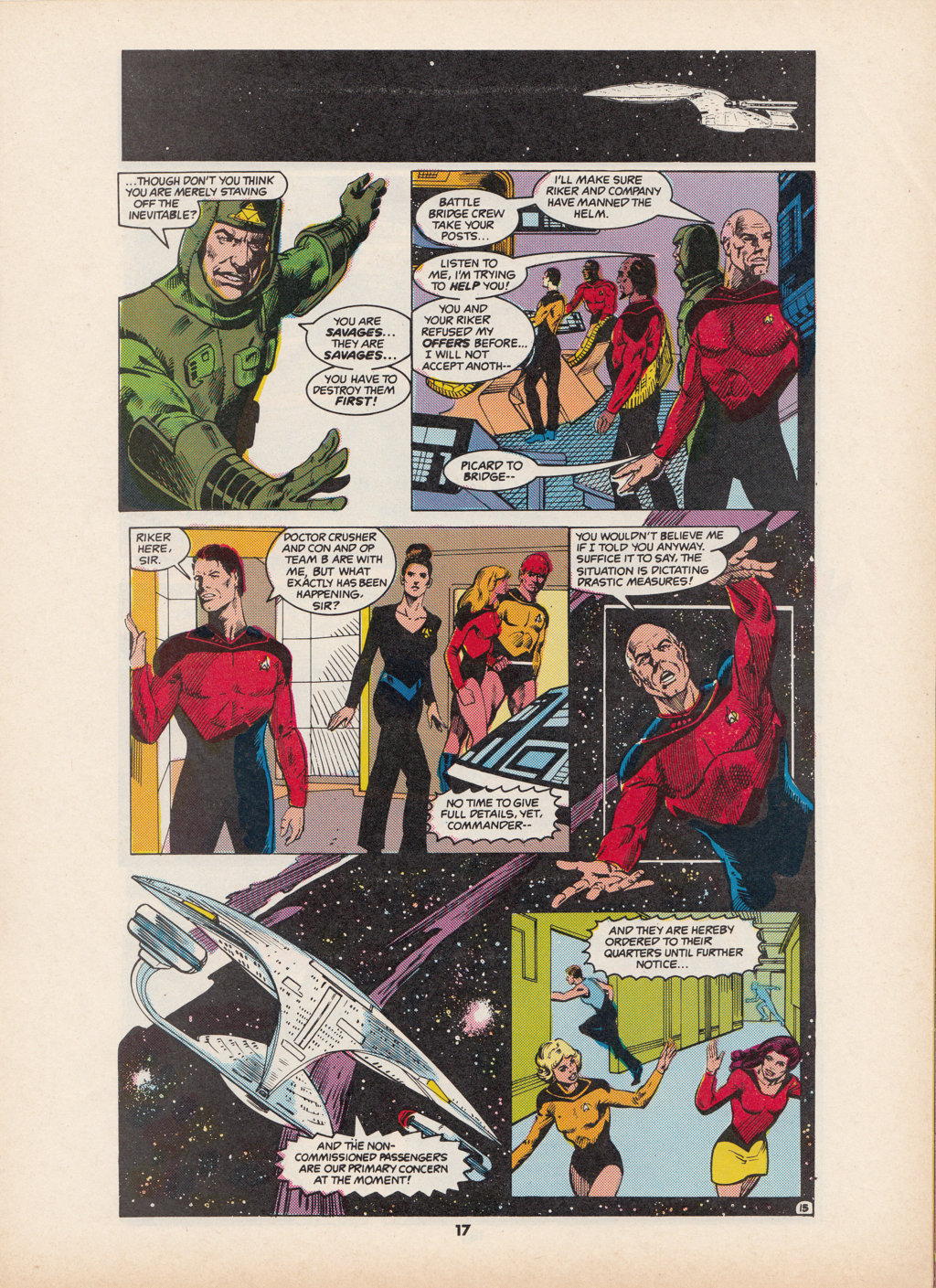 Read online Star Trek The Next Generation (1990) comic -  Issue #4 - 17