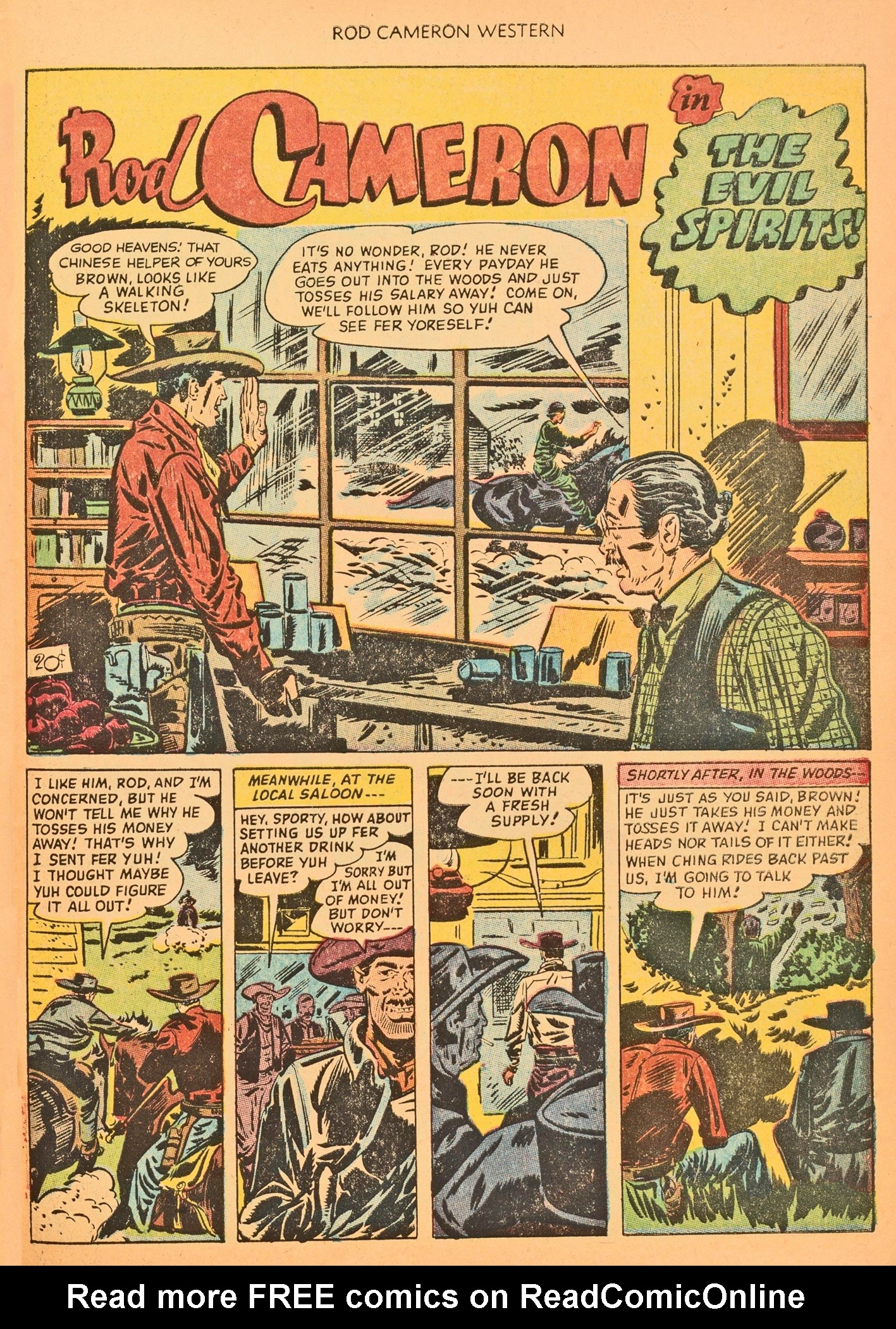 Read online Rod Cameron Western comic -  Issue #20 - 31