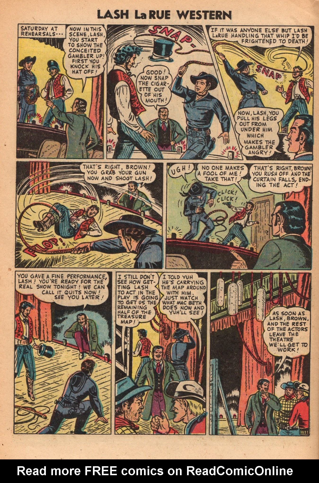 Read online Lash Larue Western (1949) comic -  Issue #48 - 28