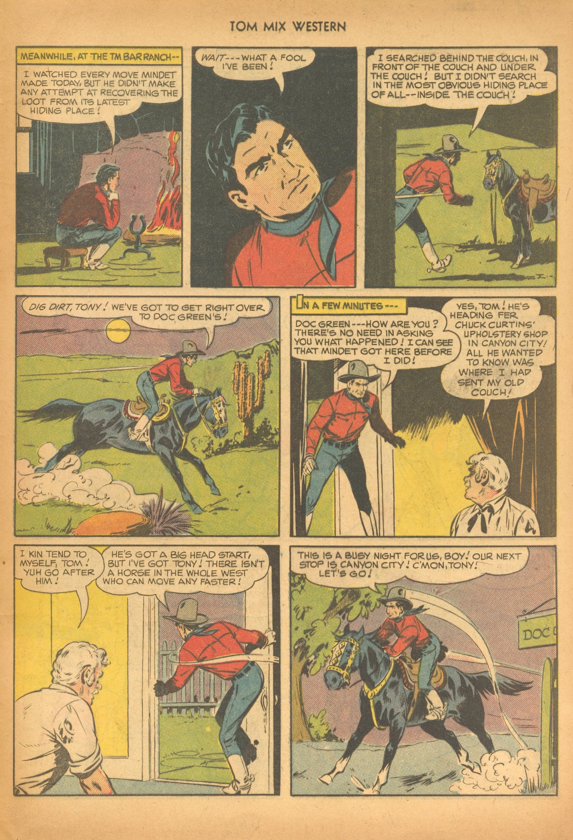 Read online Tom Mix Western (1948) comic -  Issue #28 - 49