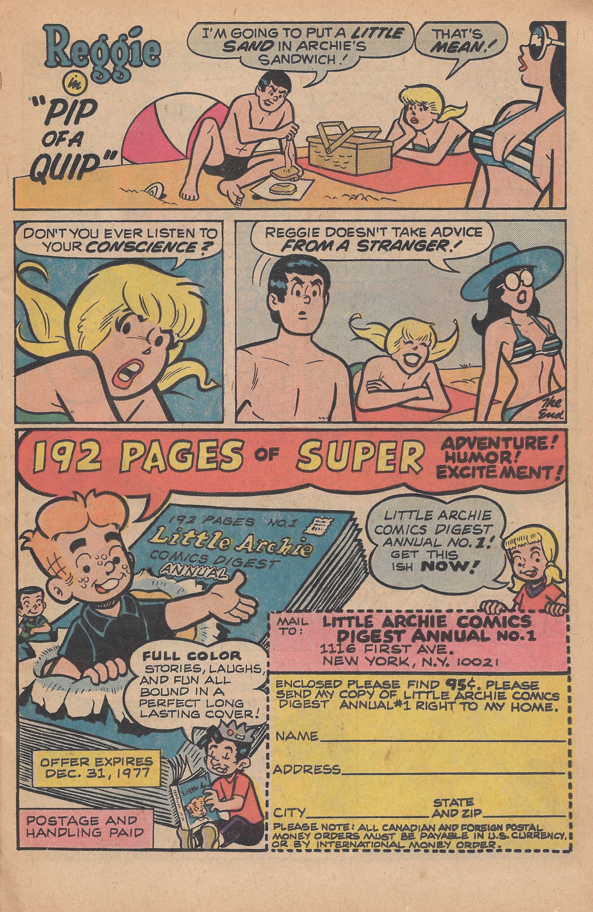 Read online Reggie's Wise Guy Jokes comic -  Issue #43 - 15