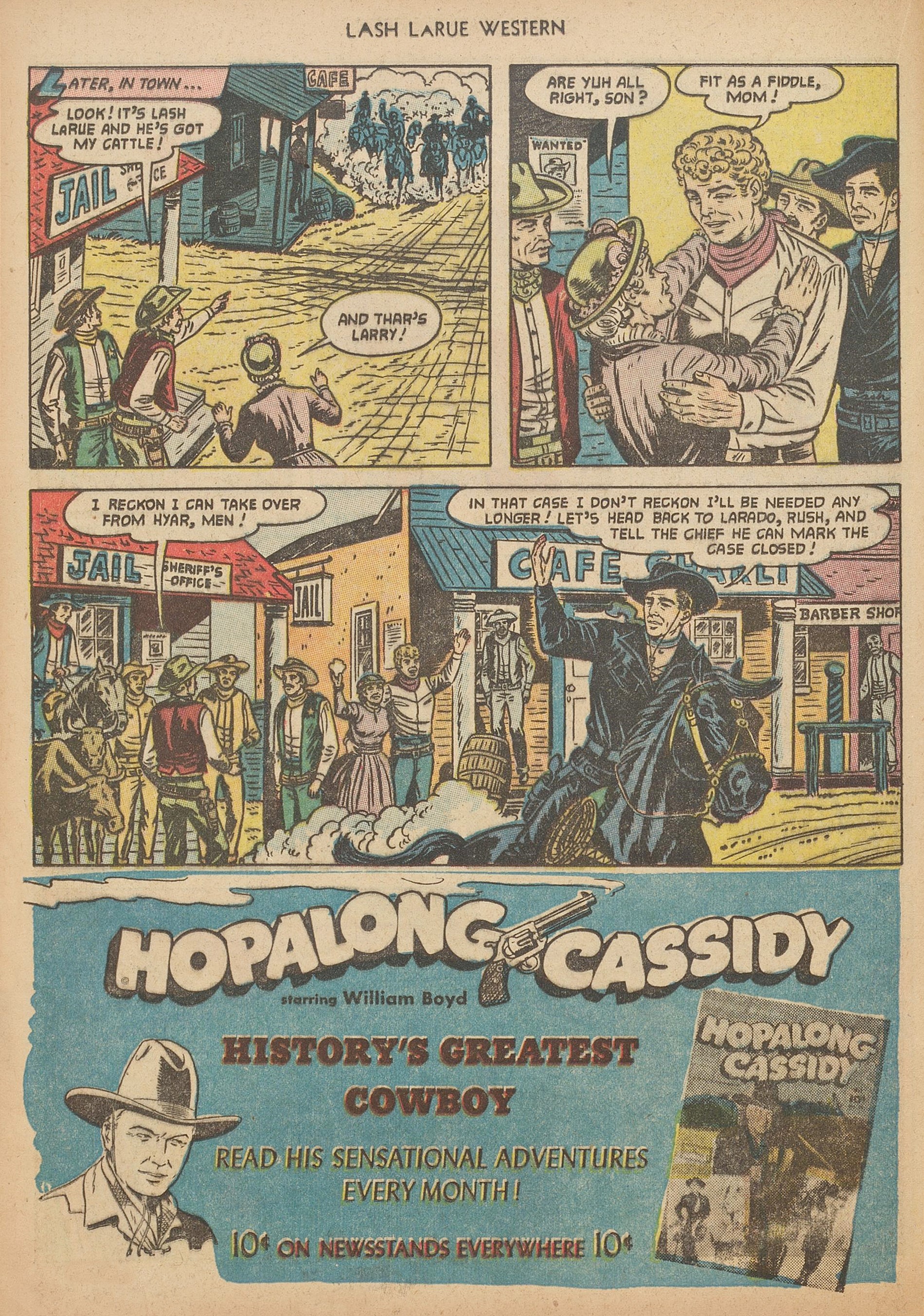 Read online Lash Larue Western (1949) comic -  Issue #40 - 24