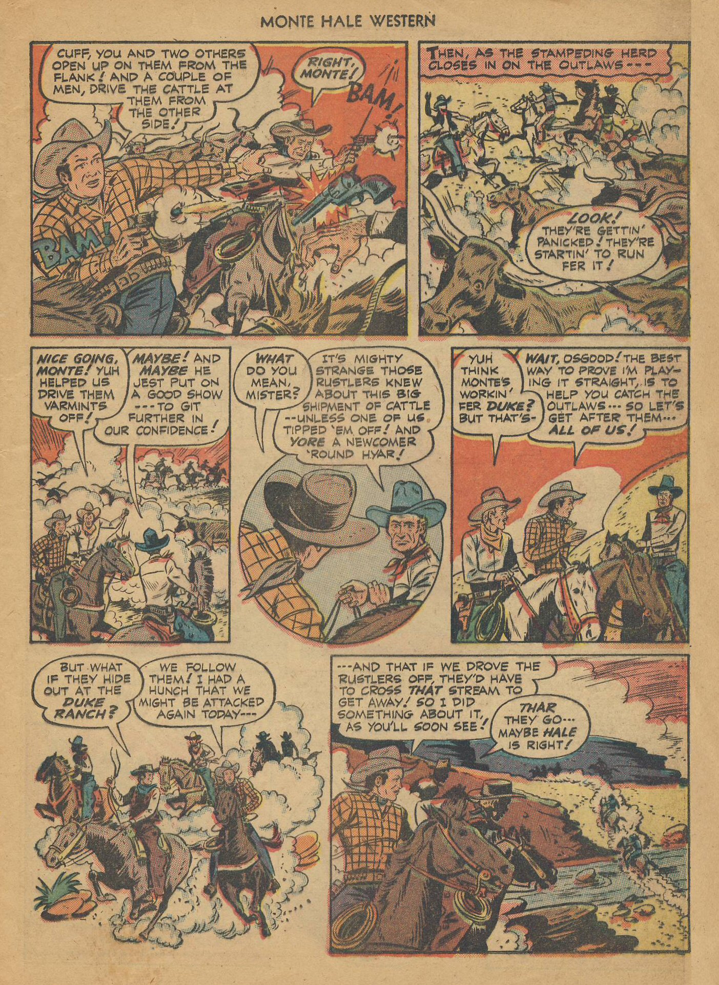 Read online Monte Hale Western comic -  Issue #36 - 8