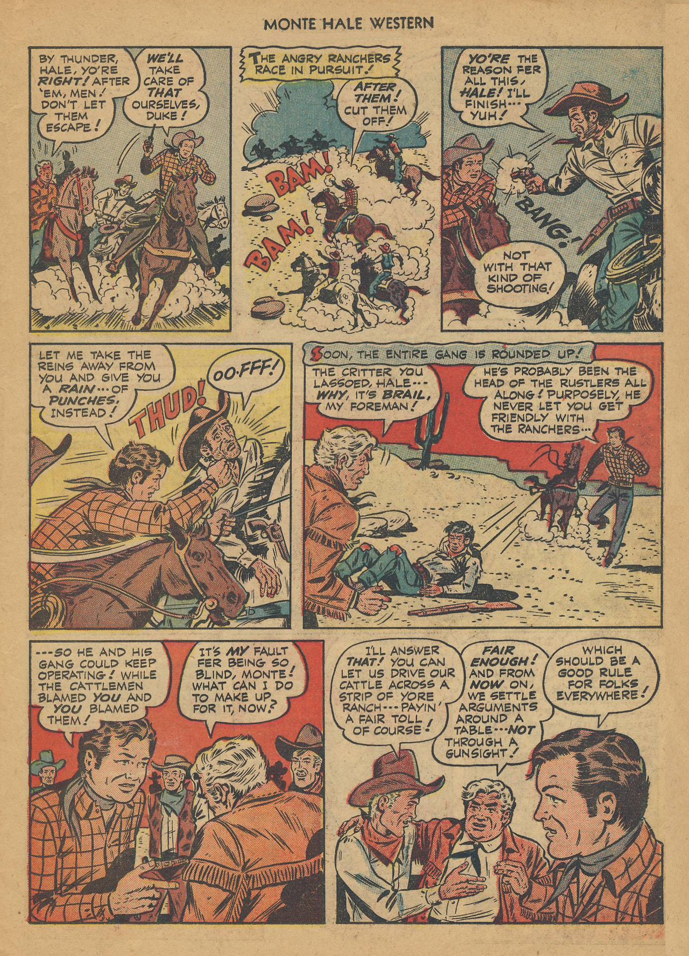 Read online Monte Hale Western comic -  Issue #36 - 10
