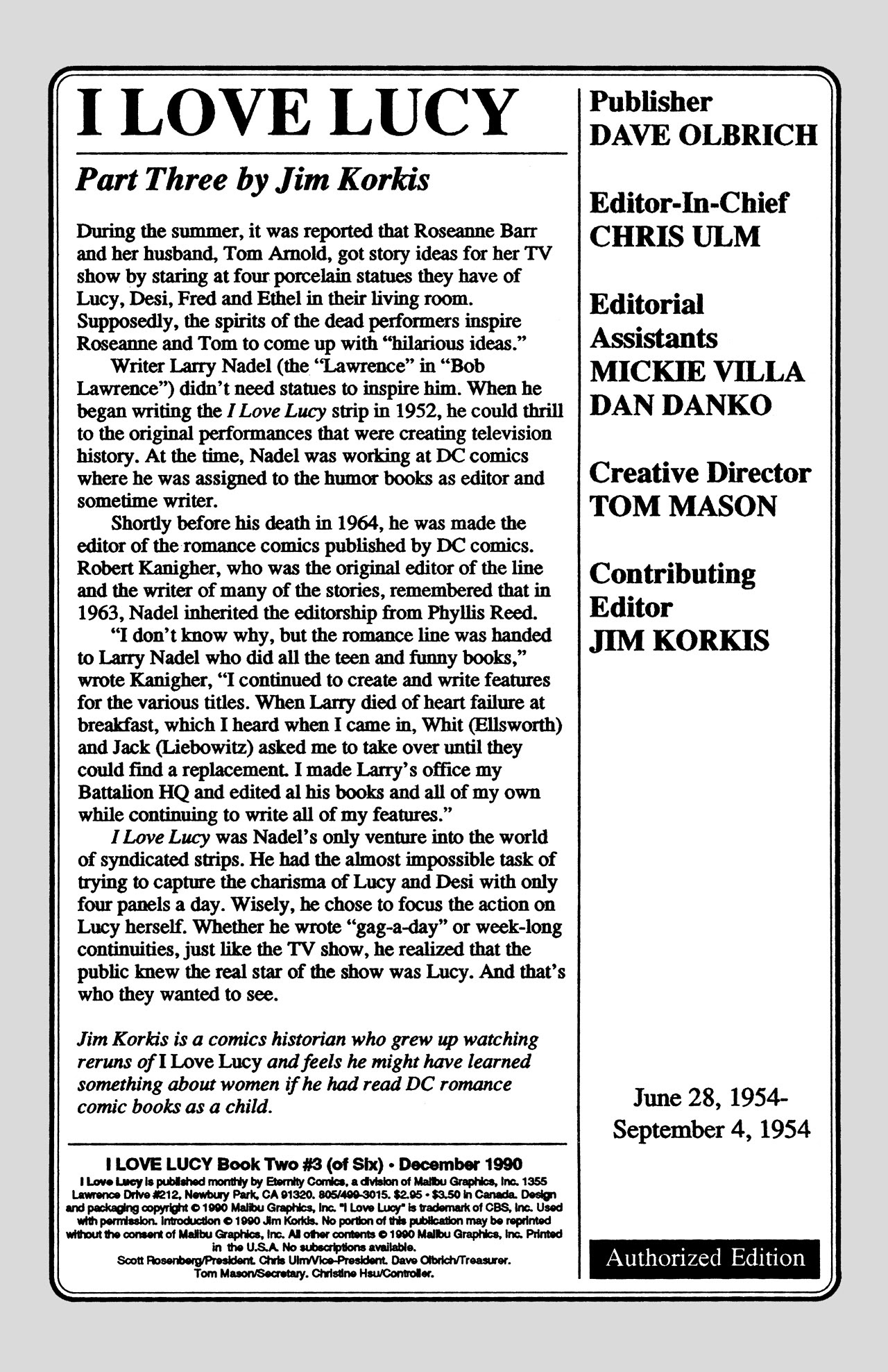 Read online I Love Lucy Too comic -  Issue #3 - 2